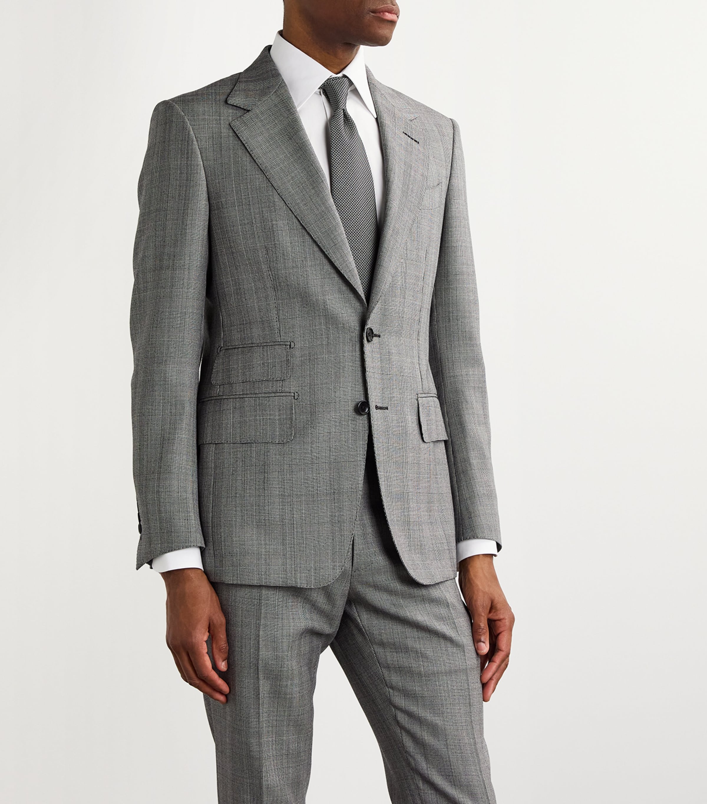 Silk Houndstooth Tie AW002 Image 2