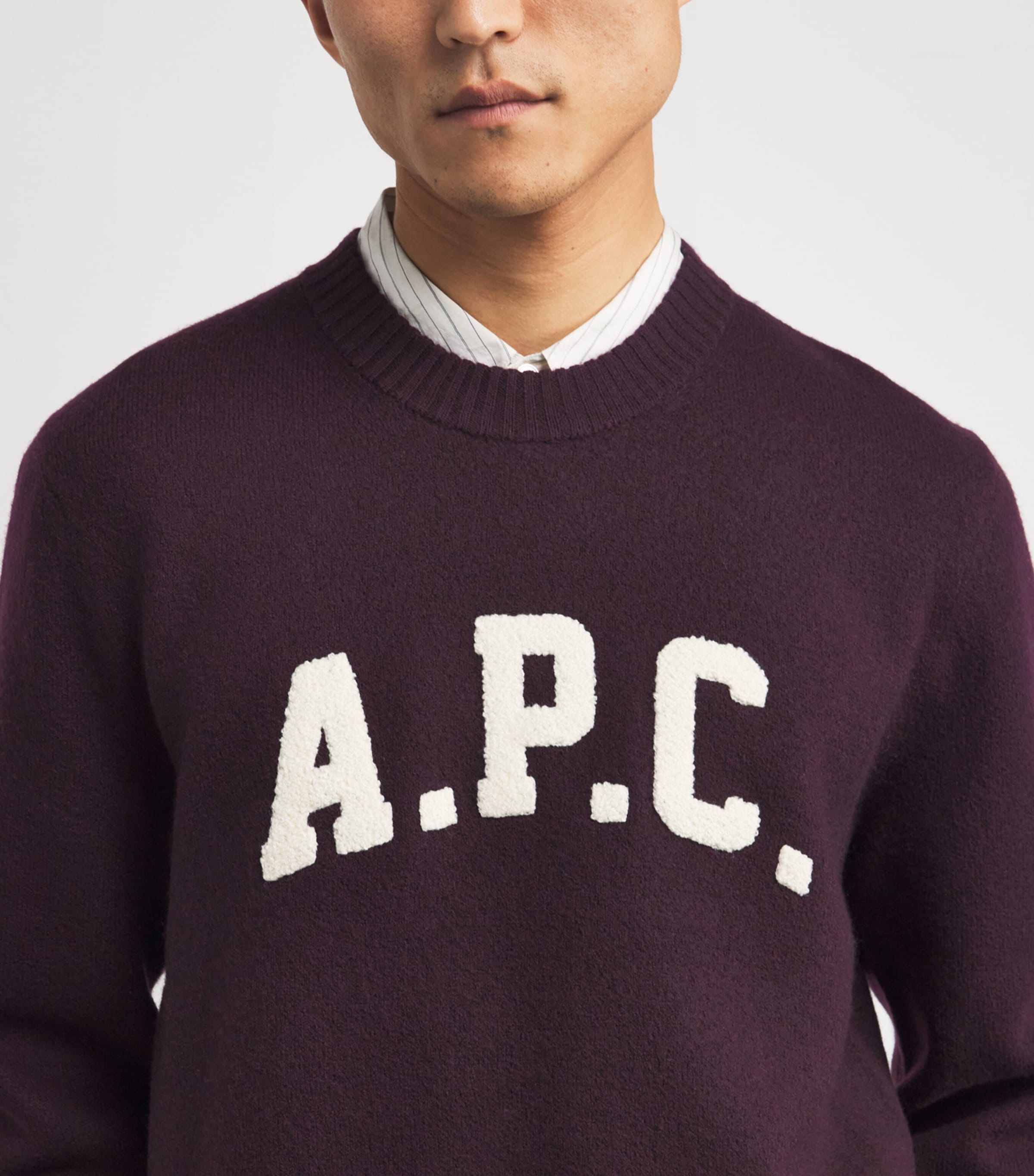 Wool Jay Logo Sweater GAC BURGUNDY Image 6