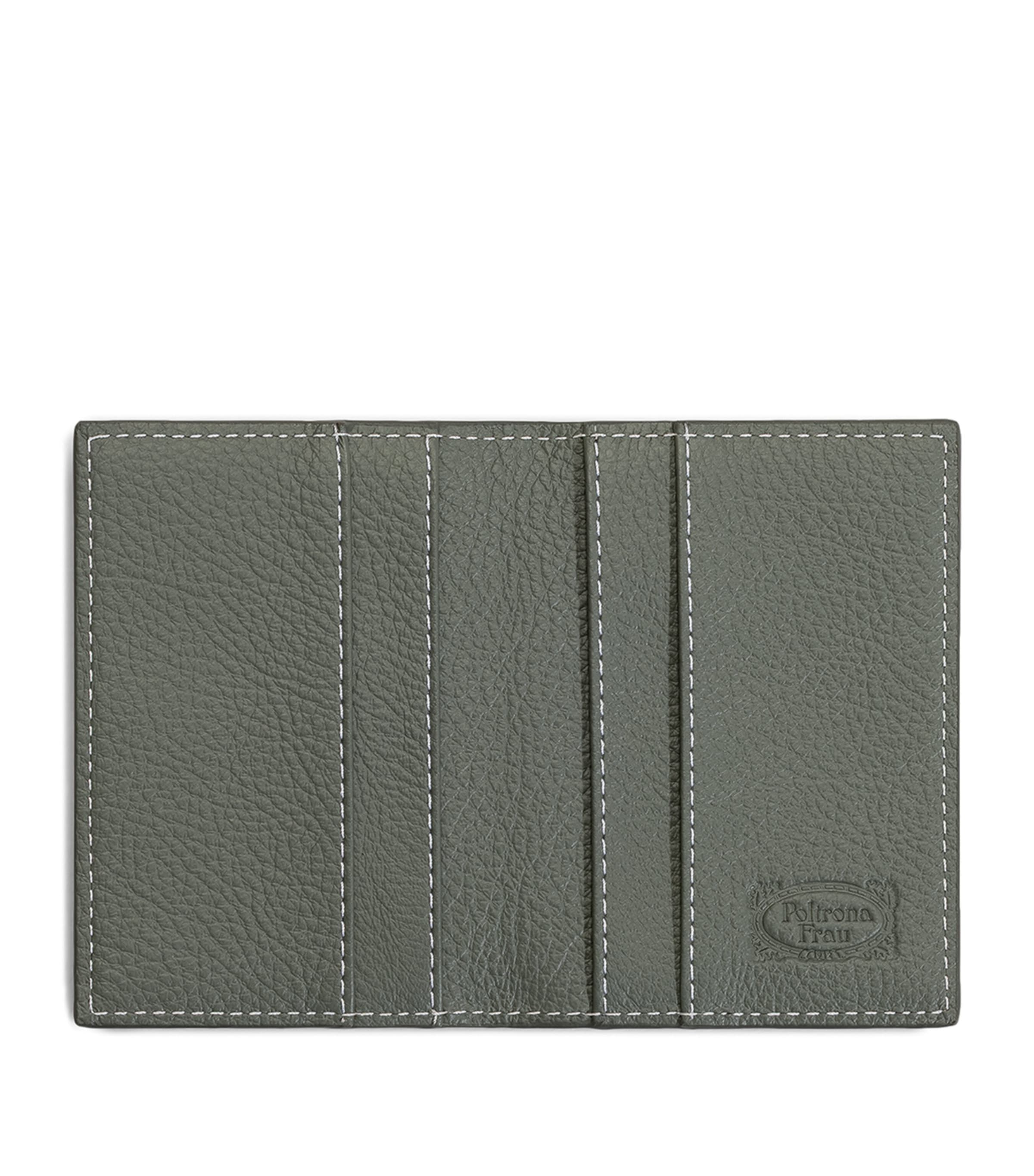 Poltrona Frau Traveller's Collection Card Holder Pelle Frau Wvrs Sage Image 2