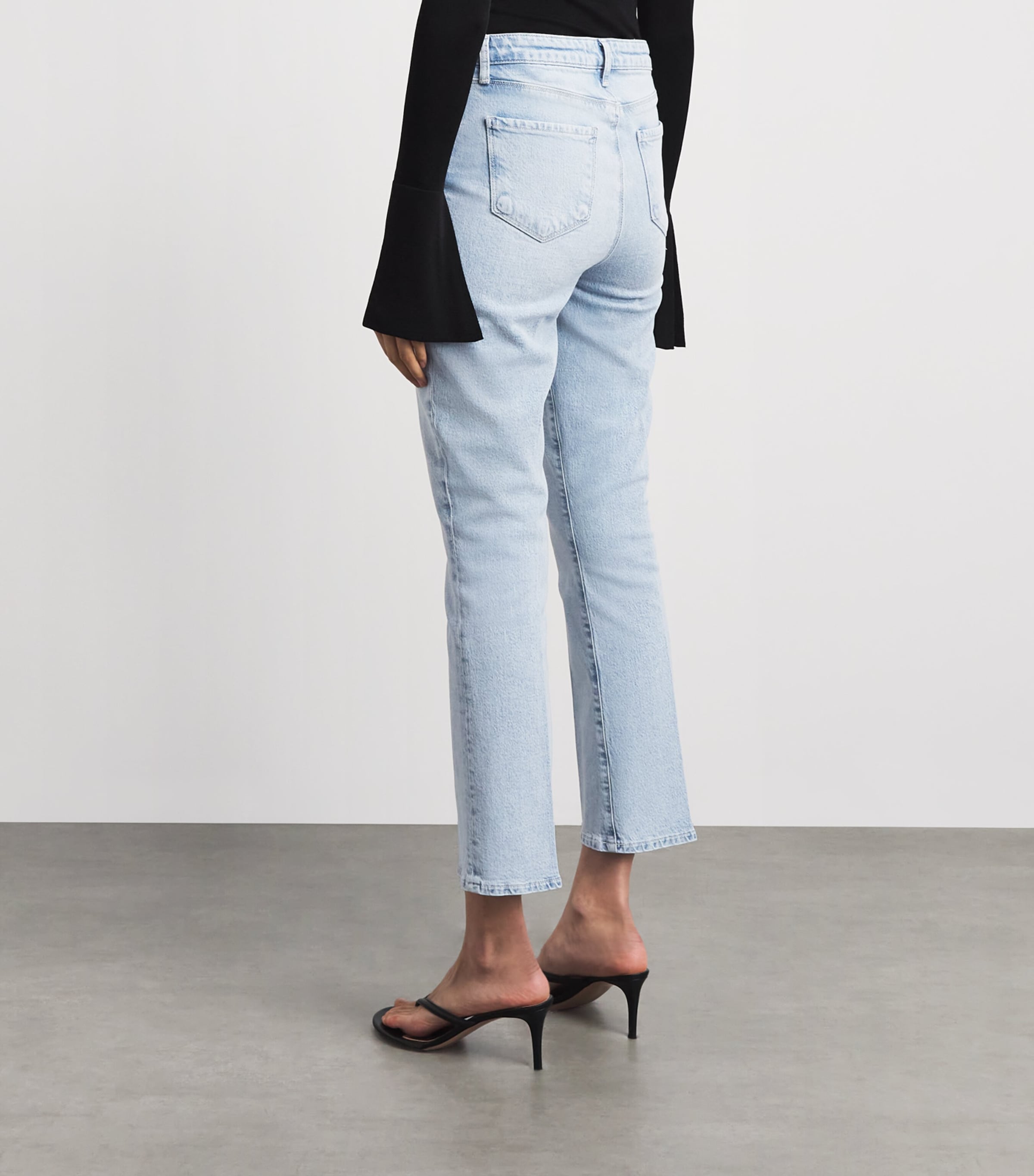 L'Agence Womens Tati Cropped Micro Bootcut Jeans Cabo Cabo Image 5
