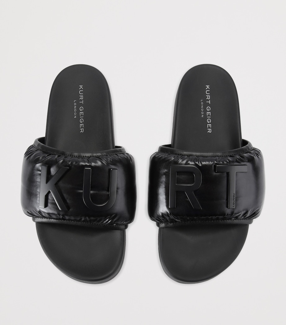 Kurt Geiger London Embellished Kurt Puff Slides Black Image 4