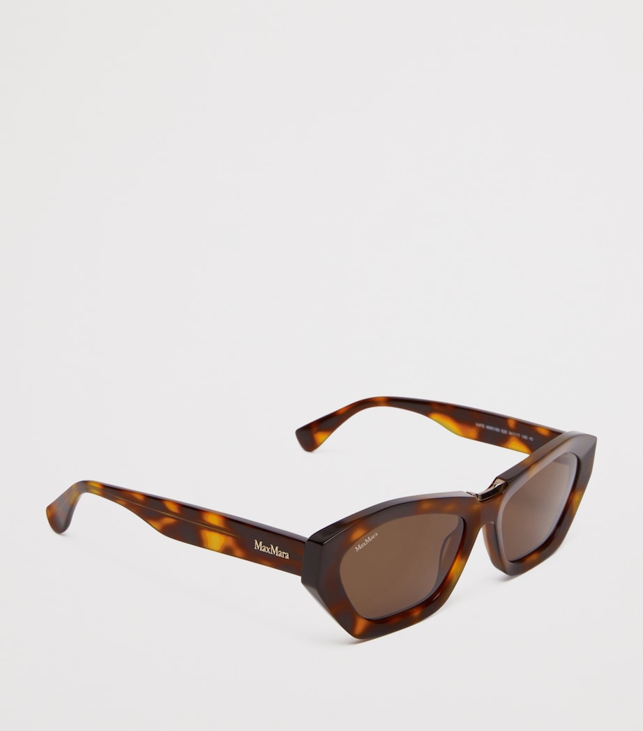 Max Mara Acetate Bold Sunglasses Tawny Bronze Brow Image 2
