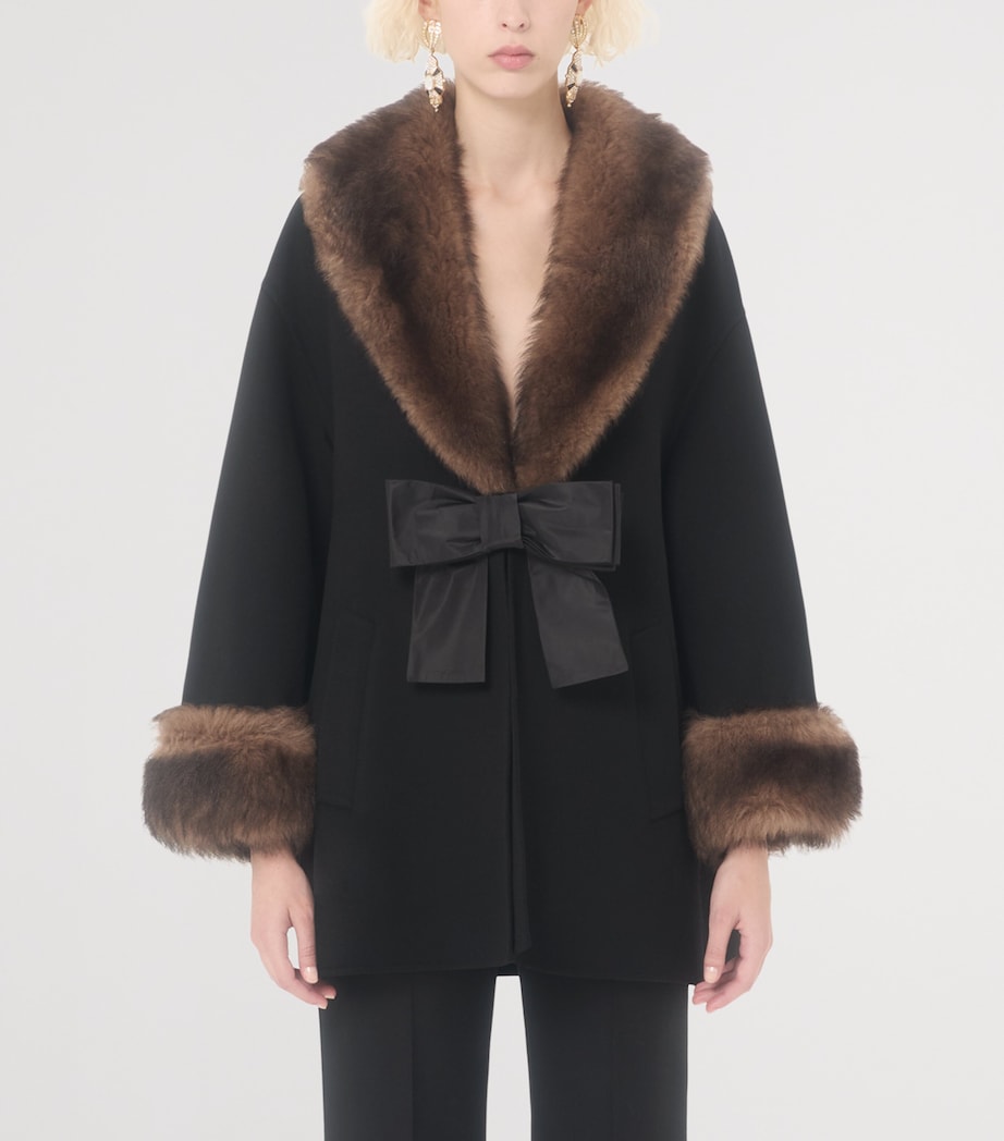 Wool-Cashmere Pea Coat 0NO Image 2