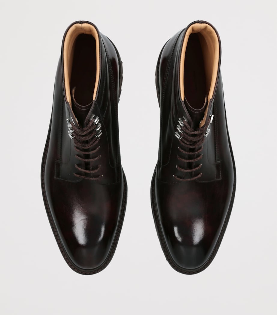 Leather Alder Boots DARK BROWN Image 4