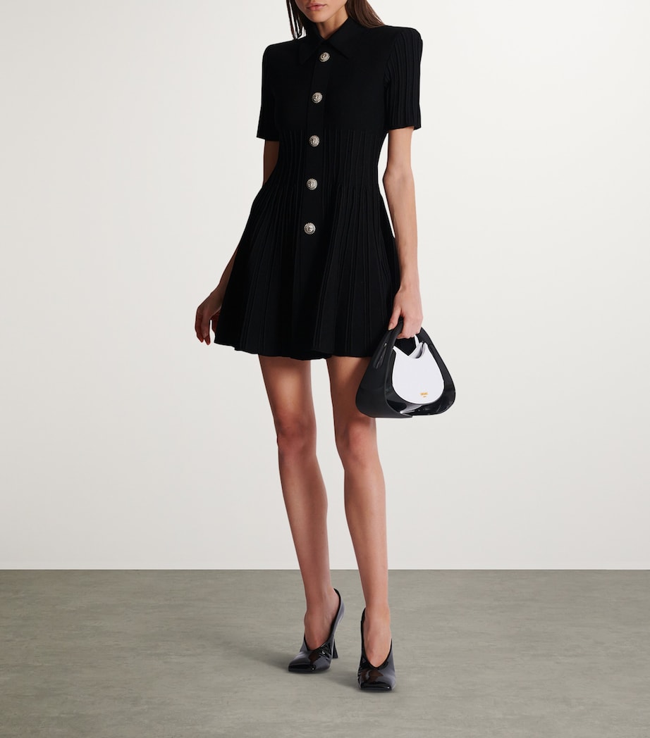 Knitted Mini Dress 0PA NOIR Image 3