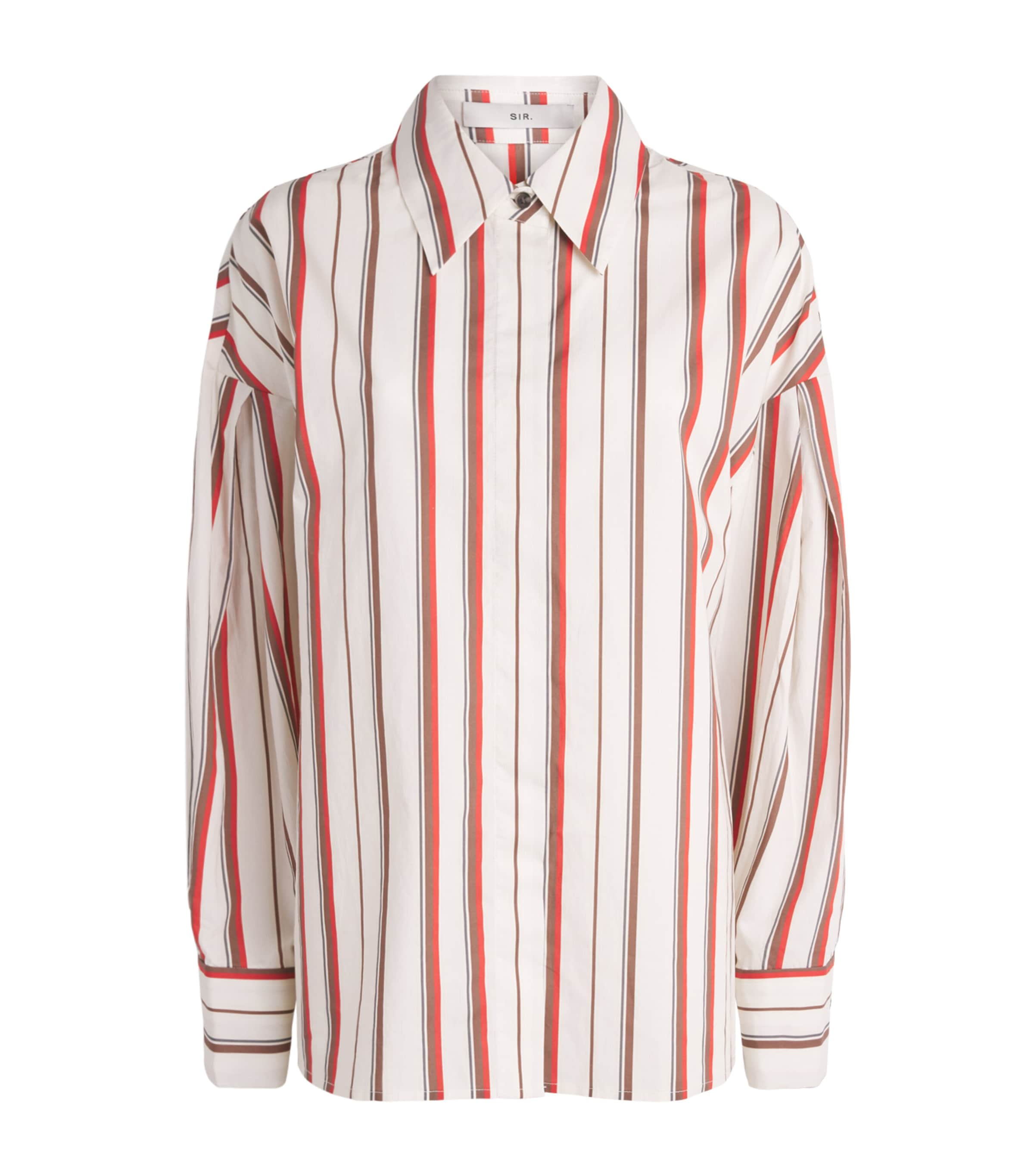 SIR. Womens Cotton Stripe Alva Shirt Laila Stripe Image 1