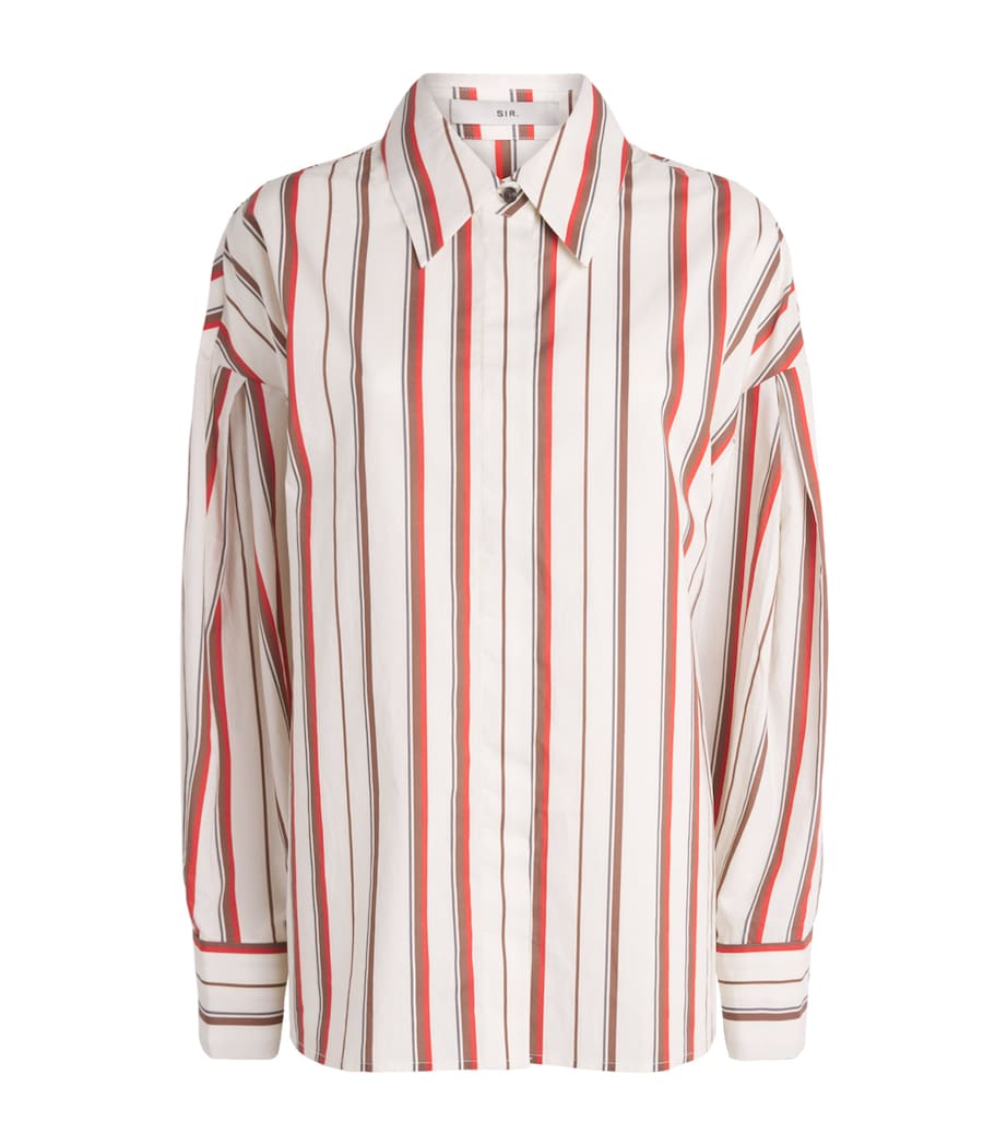 SIR. Womens Cotton Stripe Alva Shirt Laila Stripe Image 1