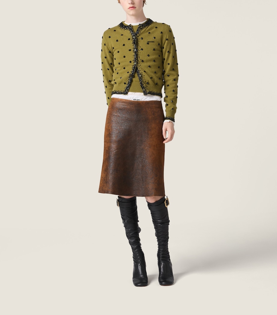 Cashmere Embellished Cardigan F0613 Image 2