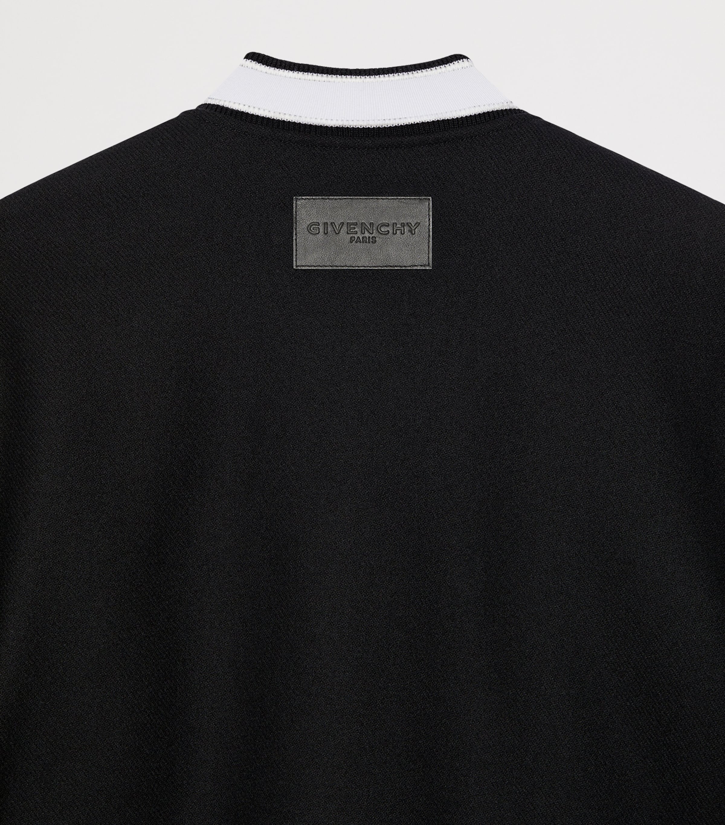 Givenchy Mens Wool-Leather Bomber Jacket Image 5