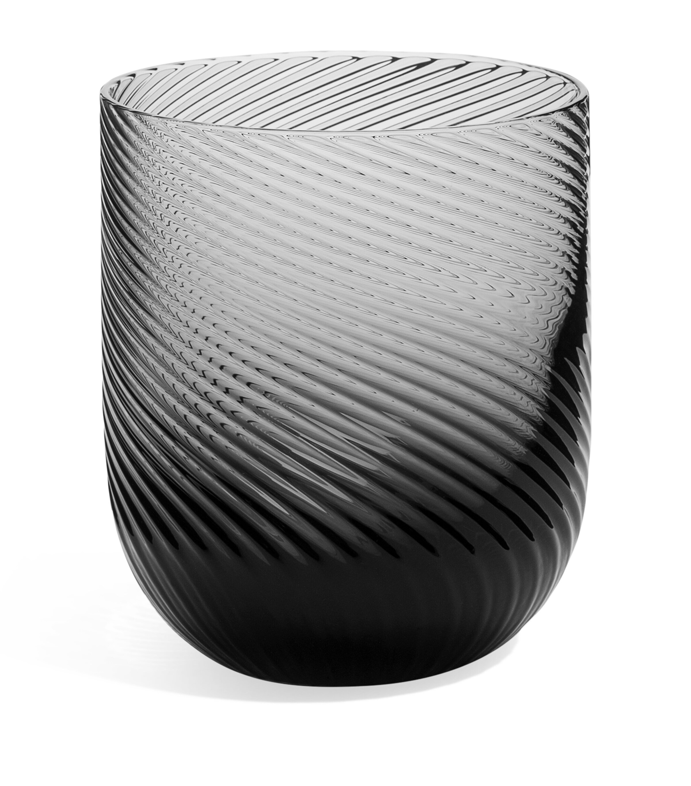 Shop Richard Brendon Set Of 2 Optic Smoke Tumblers In Black