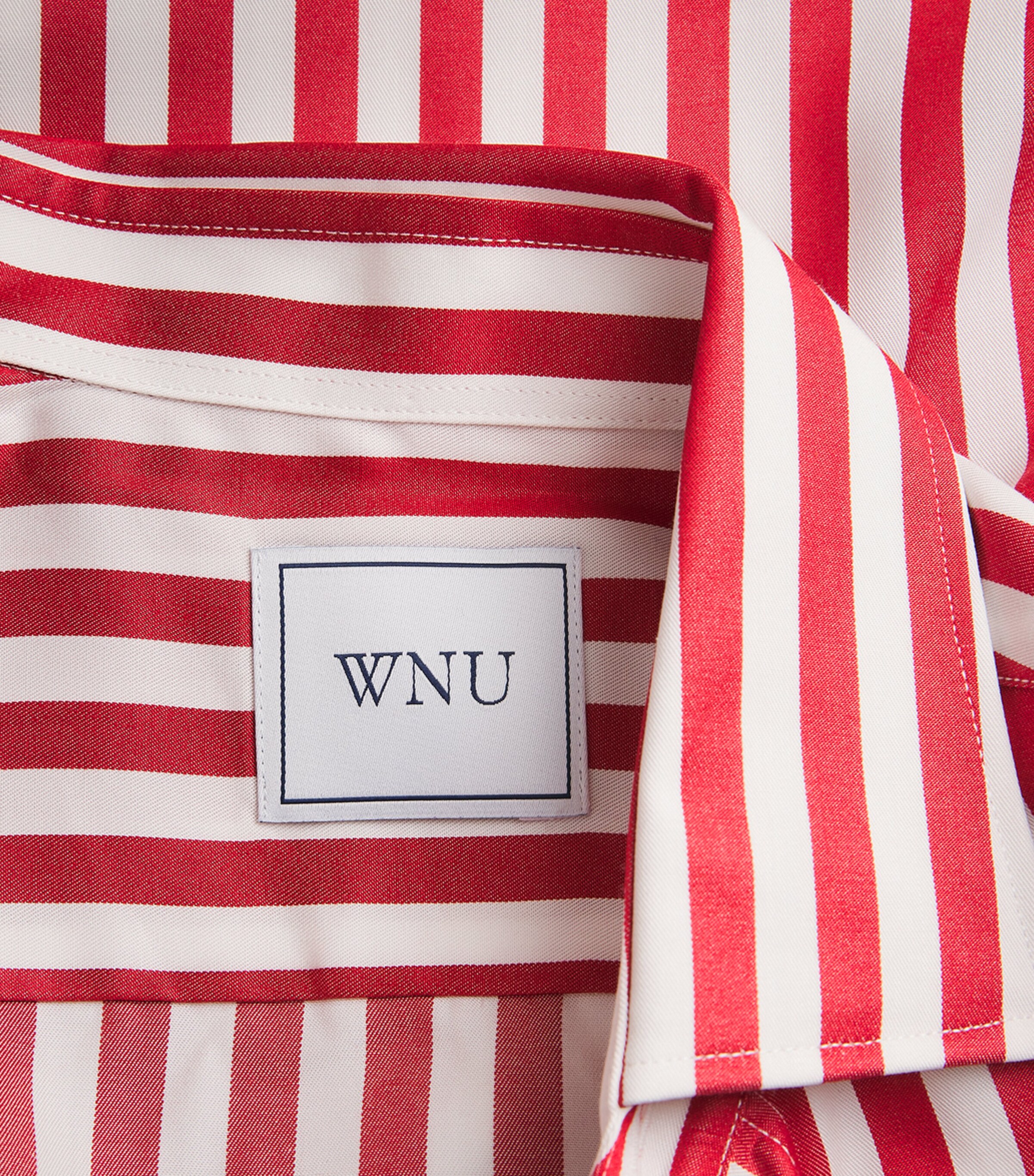 Stripe Boyfriend Shirt MAPLE RED STRIP Image 5