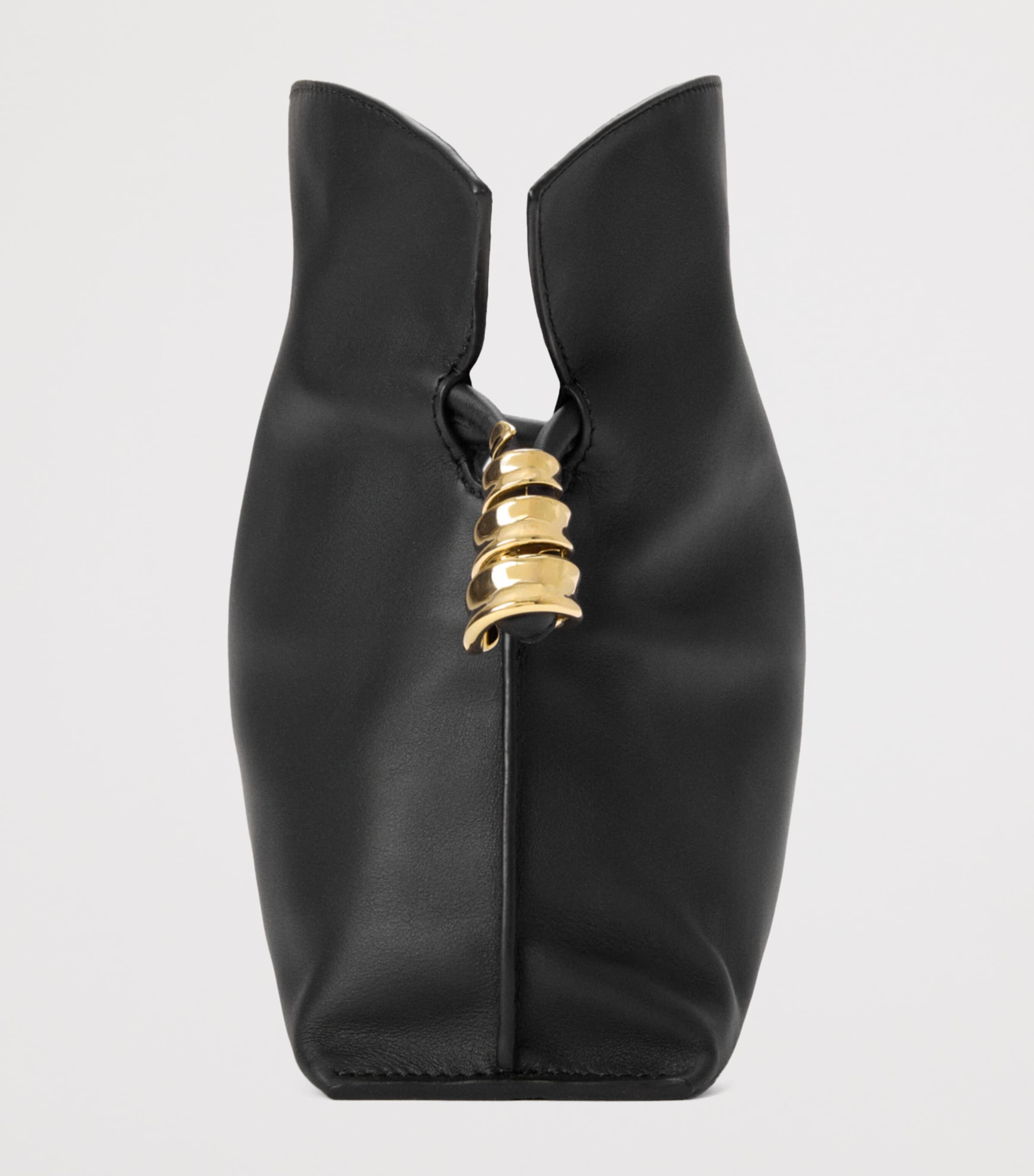 LOEWE Mini Leather Flamenco Purse Black Image 3