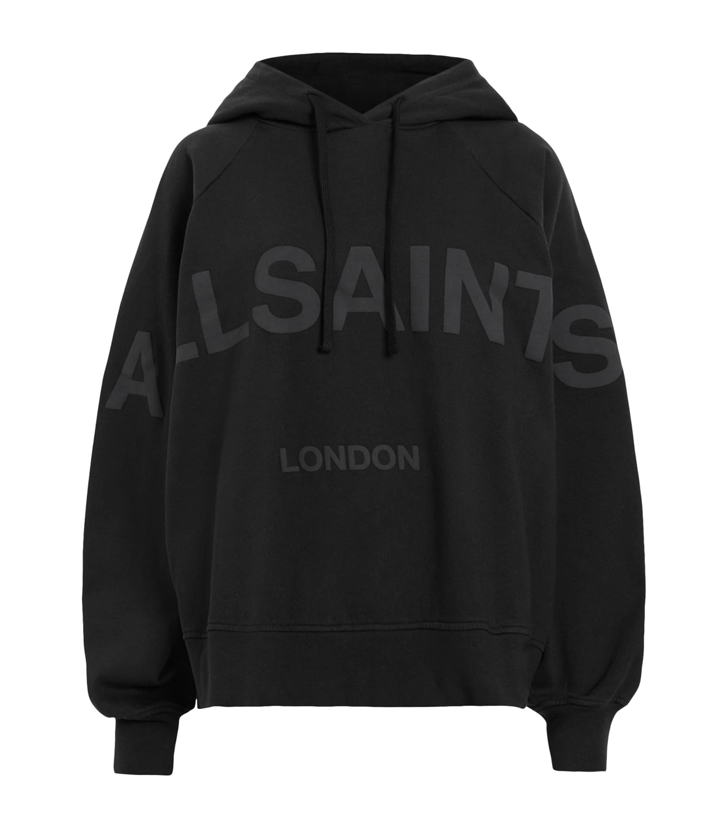 Allsaints Cotton Talon Hoodie In Black