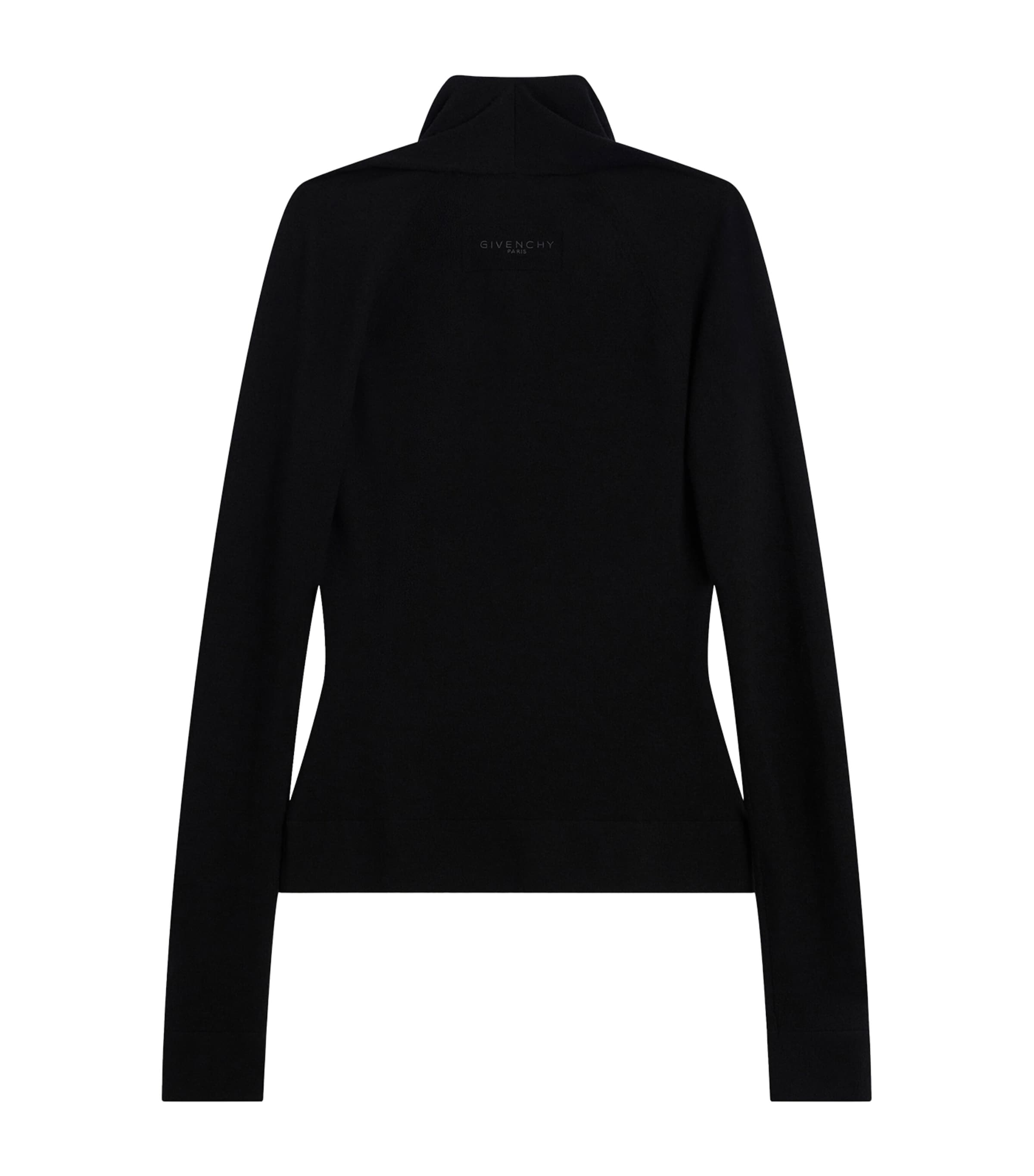 Givenchy Womens Wool Draped Sweater Image 4