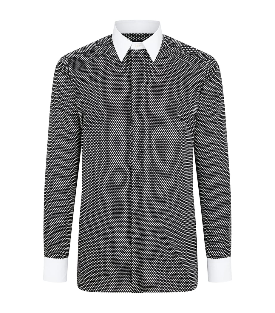 Cotton Contrast-Trim Shirt NWA Image 1