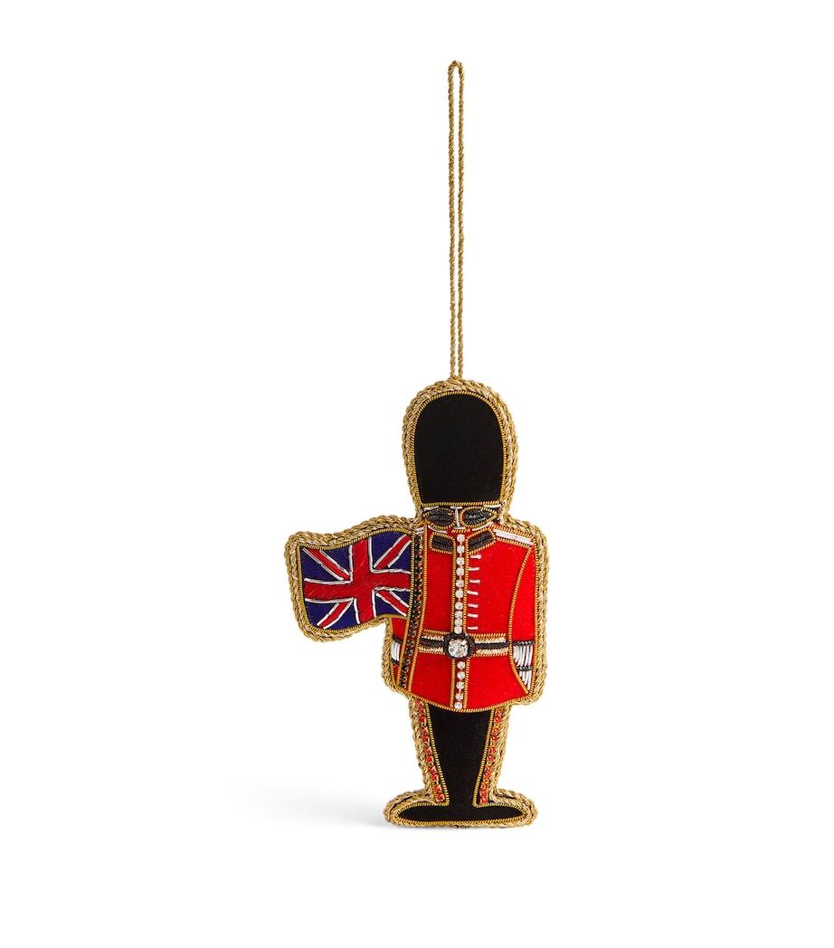 Guardsman With Flag Tree Decoration RED/BLACK/NAVY Image 1