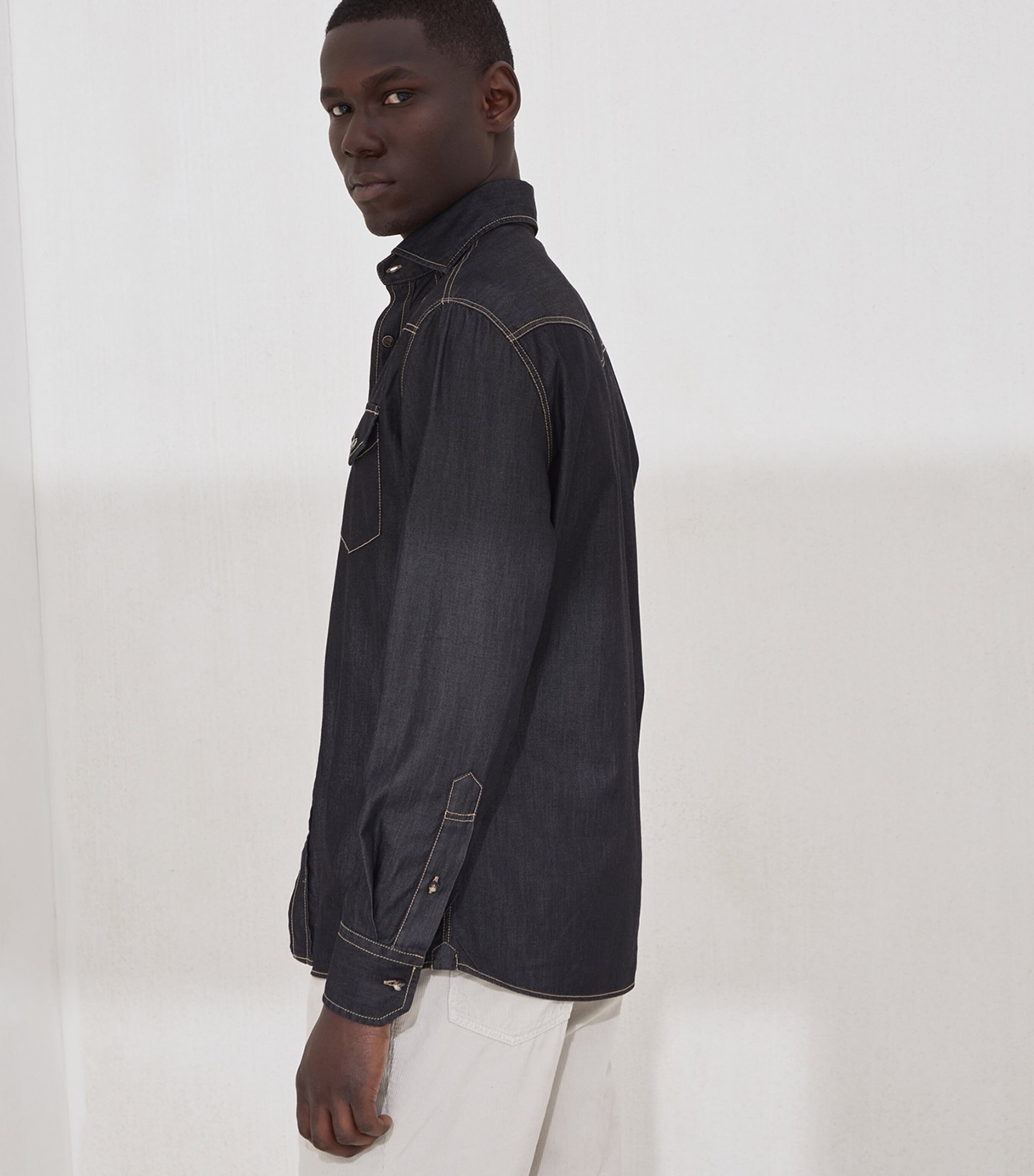 Denim Western Shirt CYL88 Image 3