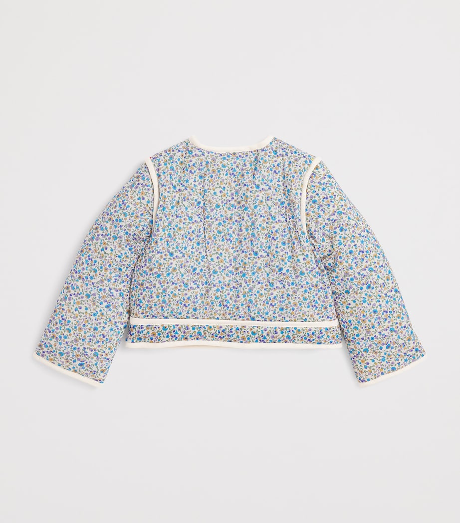 Cotton Batiste Quilted Orishane Jacket (4-12 Years) MULTI STAR PATCHWORK Image 2