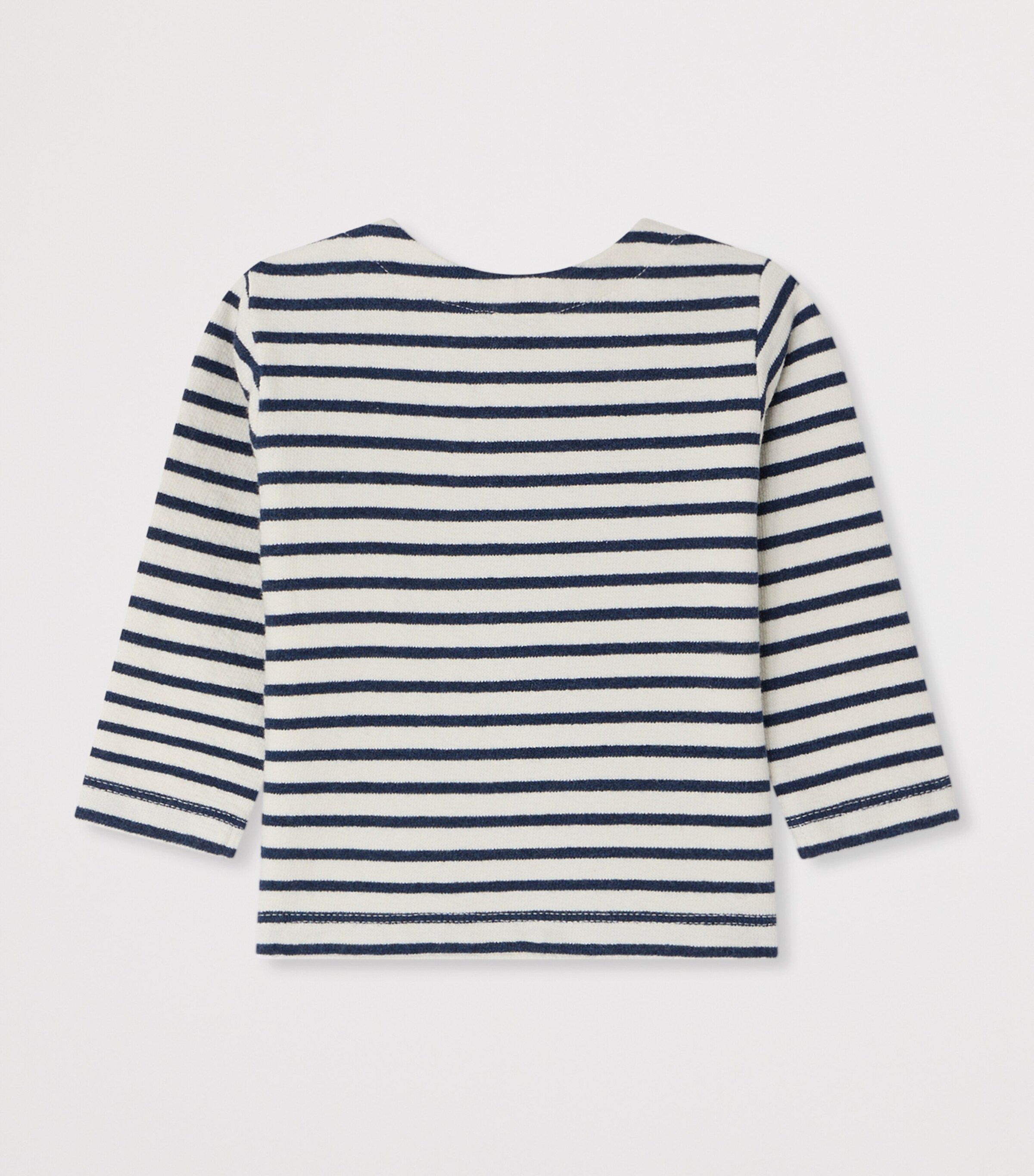Bonpoint Organic  Cotton Stripe Tourbillon Top (6-18 Months) Indigo Image 2