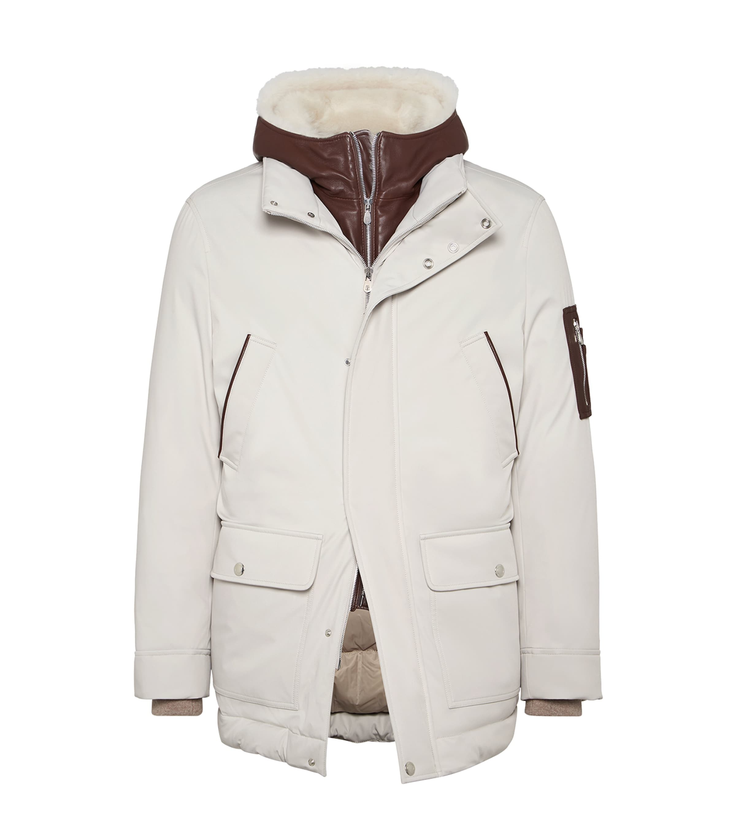 Brunello Cucinelli Blue Down-Filled Parka Jacket | Harrods US