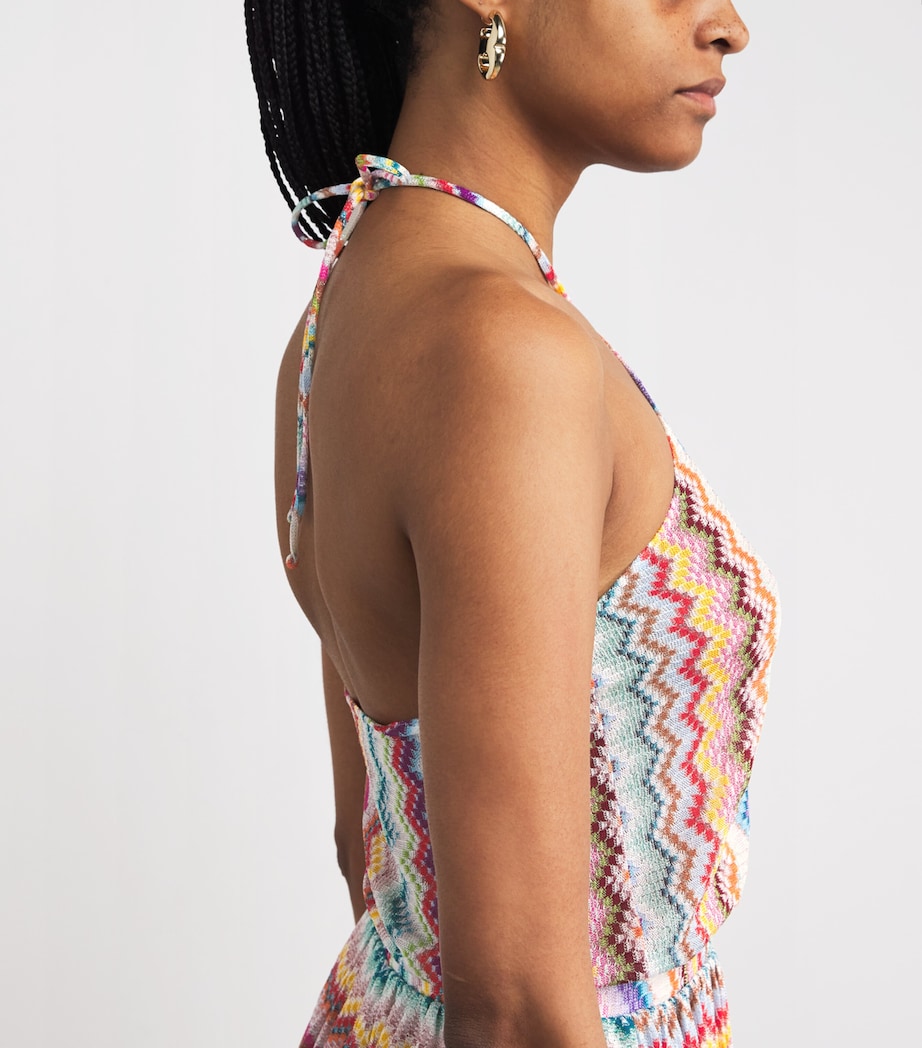 Zigzag Halter Playsuit SM9WVMULTI LIGHT BSE Image 4