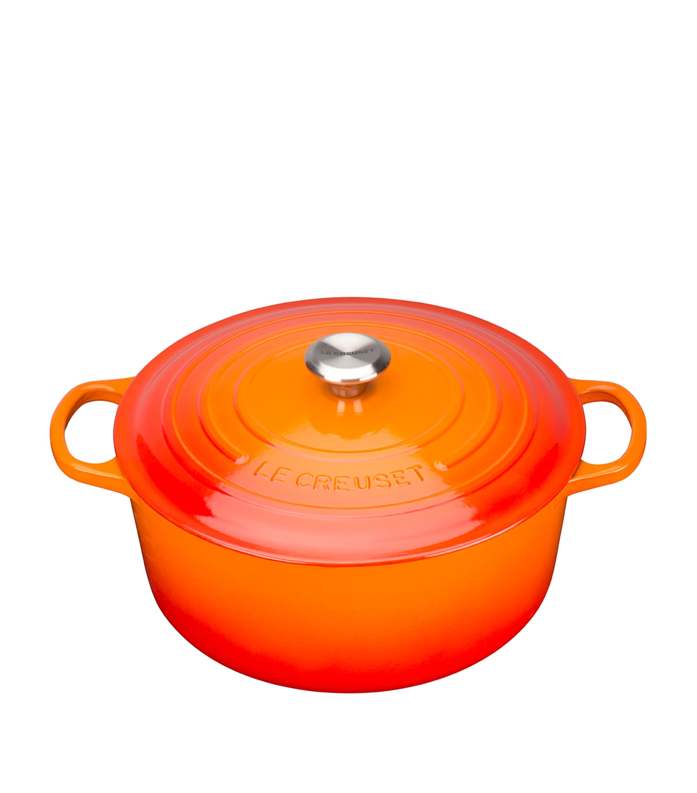 Le Creuset Cast Iron Round Casserole Dish In Volcanic