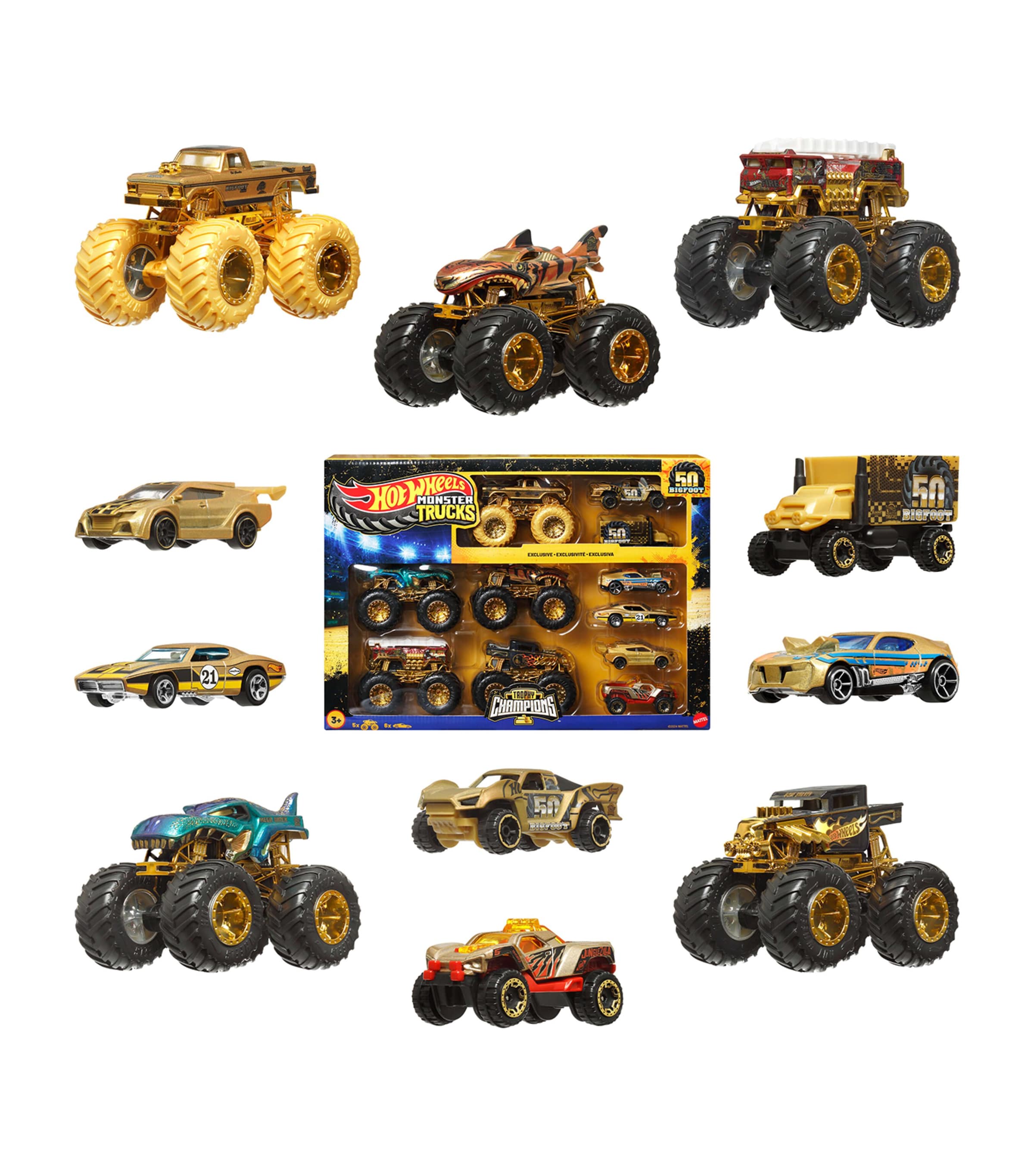 Hot Wheels Monster Trucks Trophy Champions Collection MULTI Image 2
