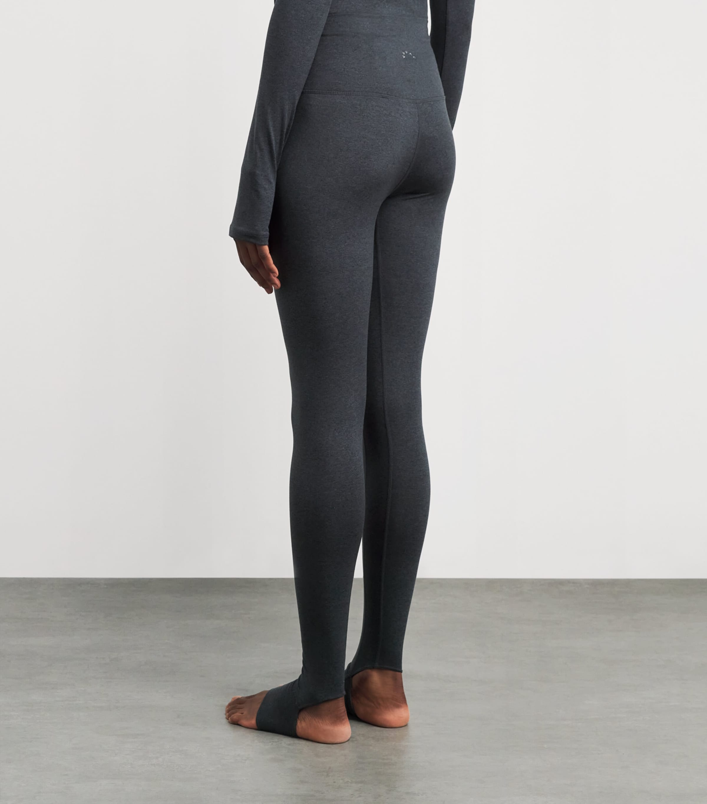 Always Warm Stirrup Leggings BLACK MARL Image 4