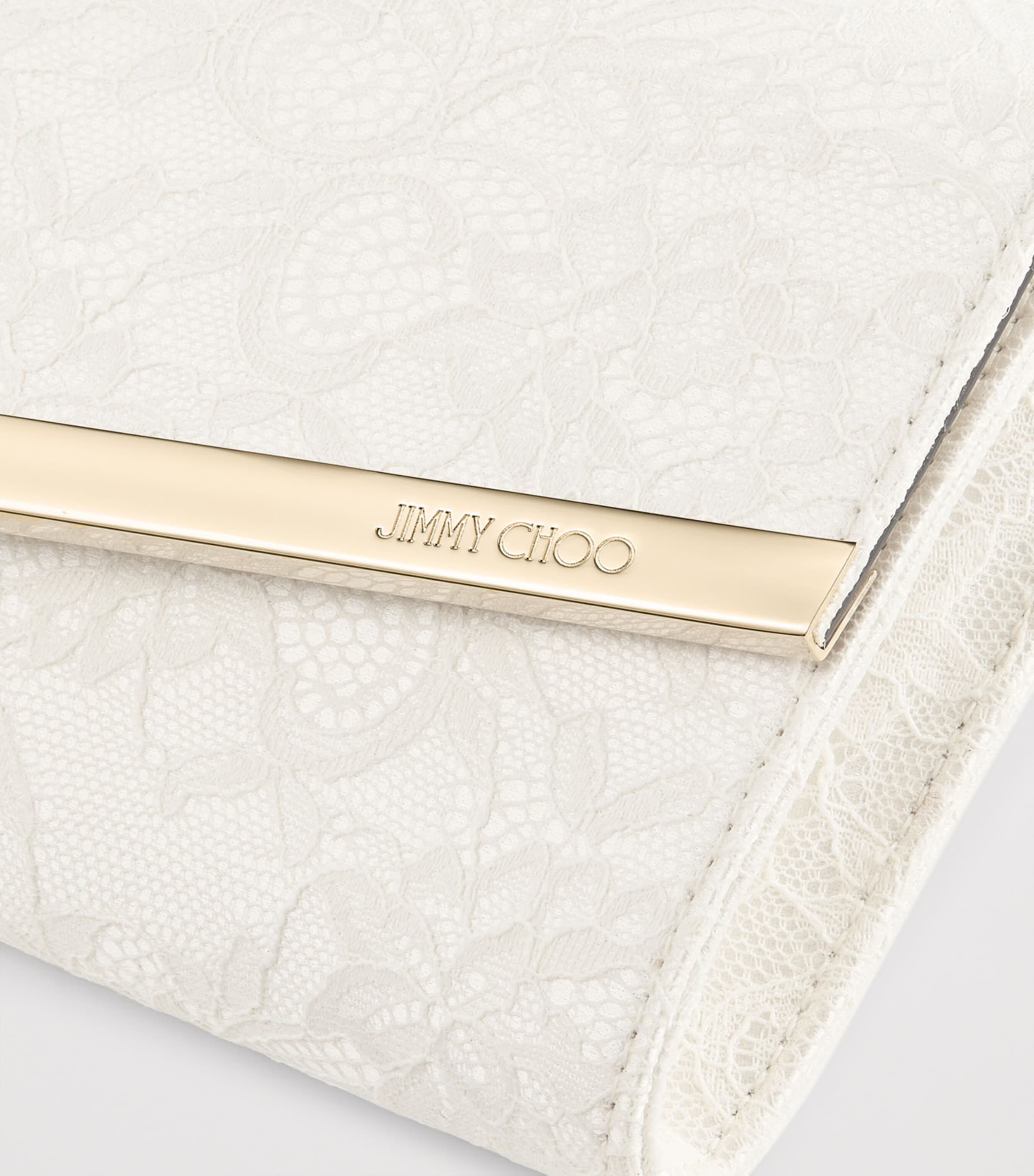 Lace Emmie Clutch Bag IVORY/LIGHT GOLD Image 4