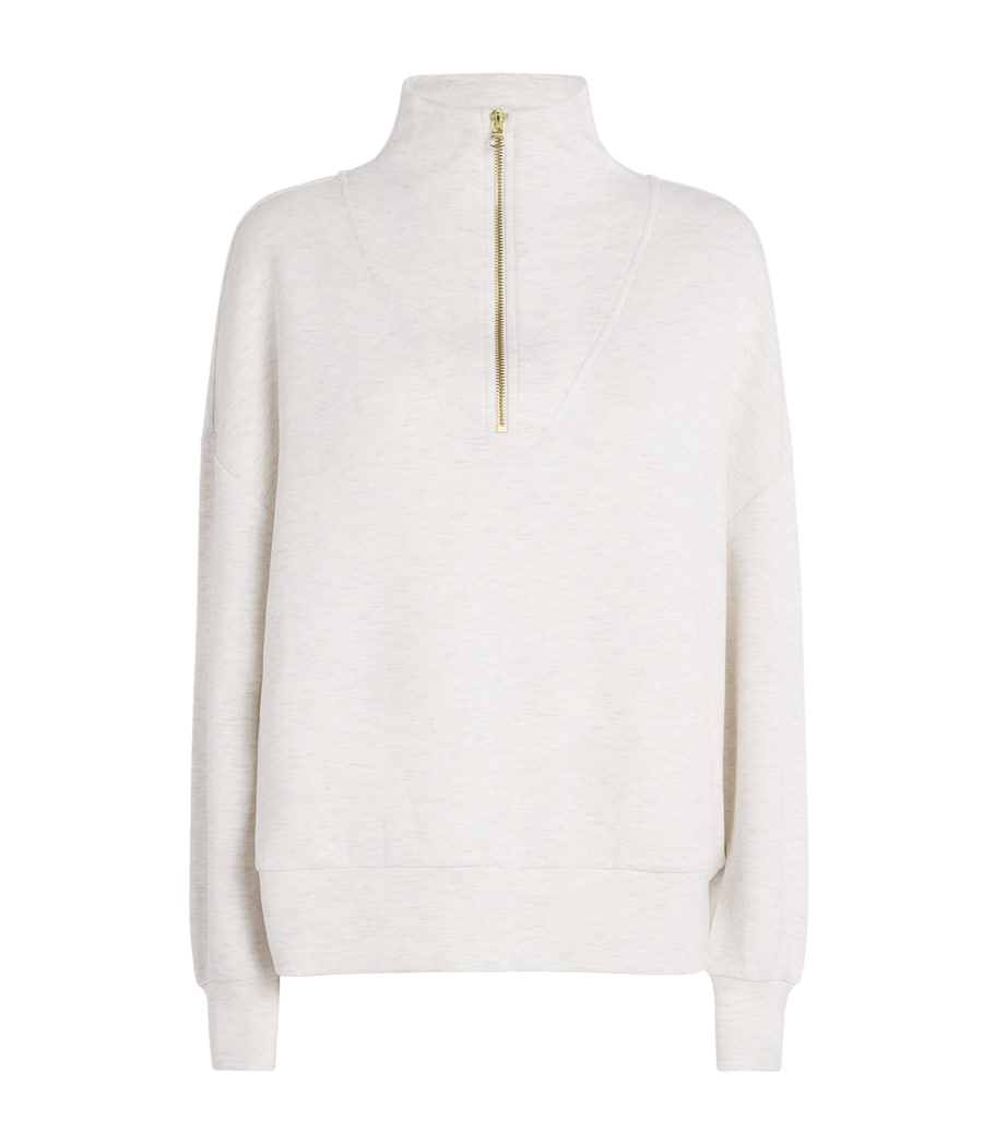 DoubleSoft Hawley Half-Zip Sweatshirt IVORY MARL Image 1