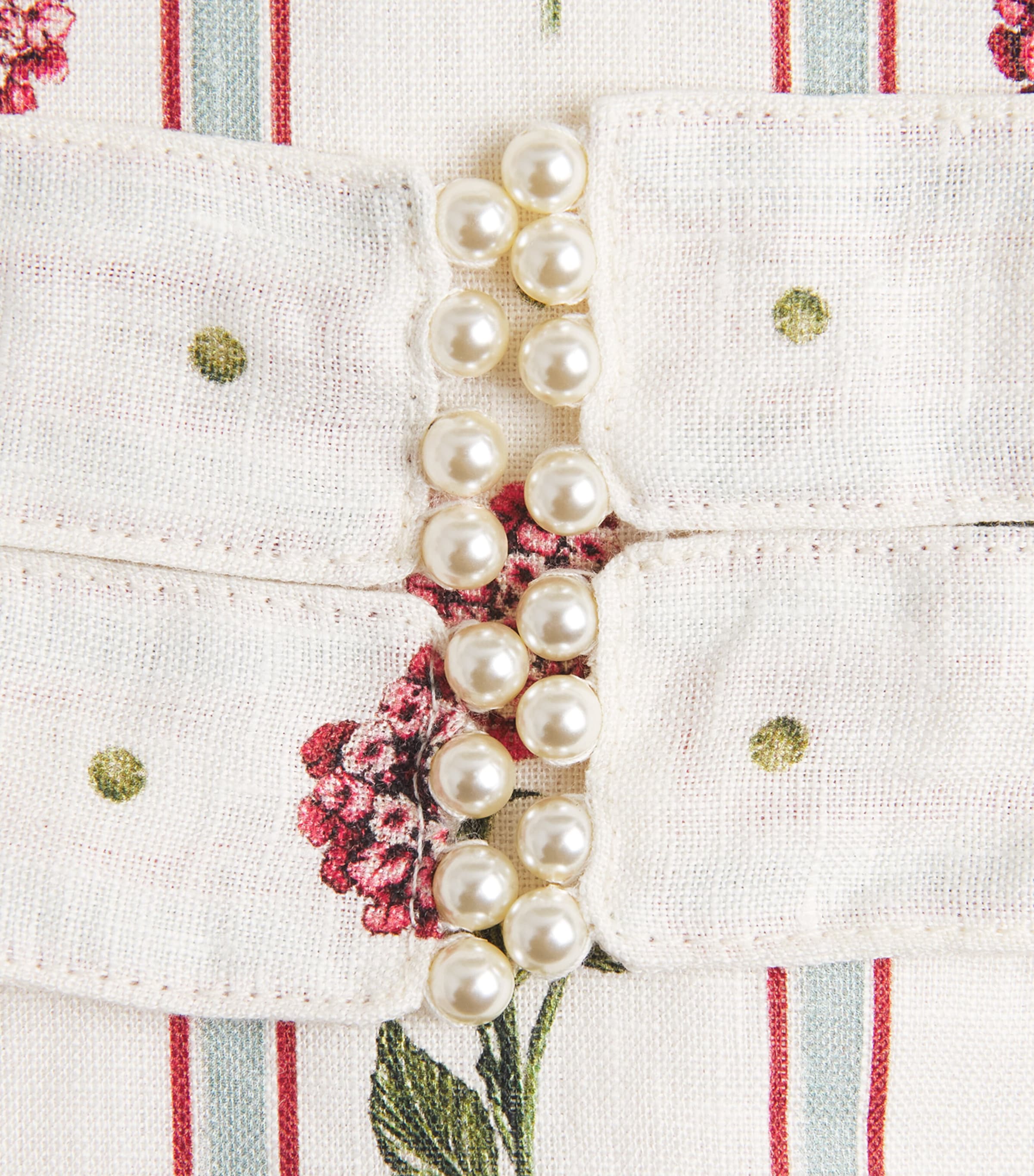 Linen Olmeco Crop Top MULTICOLOUR Image 5