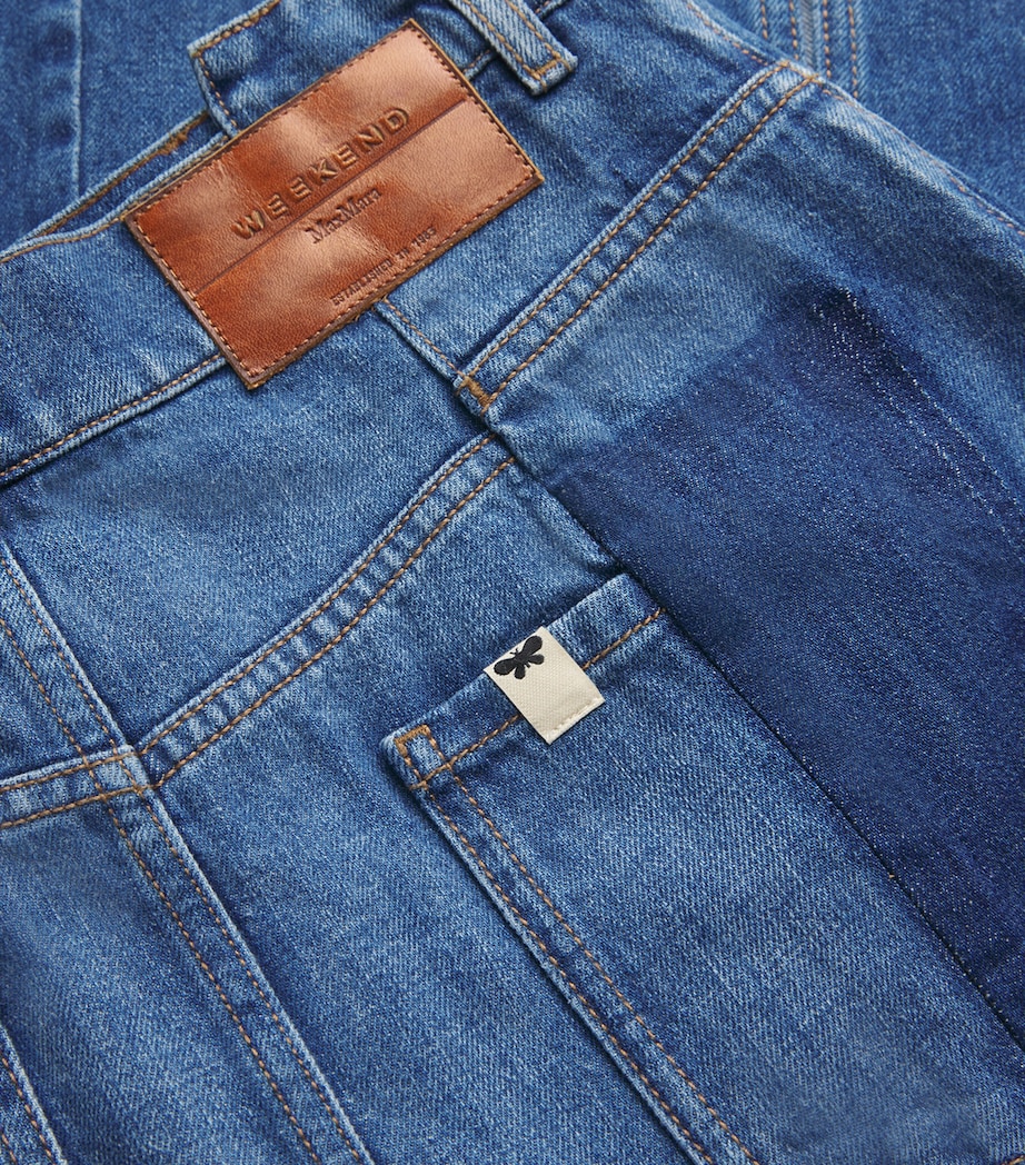 Denim Midi Skirt NAVY Image 5