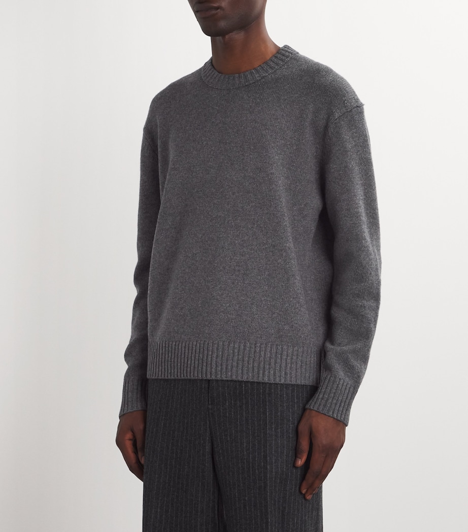 Wool-Cashmere Sweater LIGHT GREY MELANGE Image 3