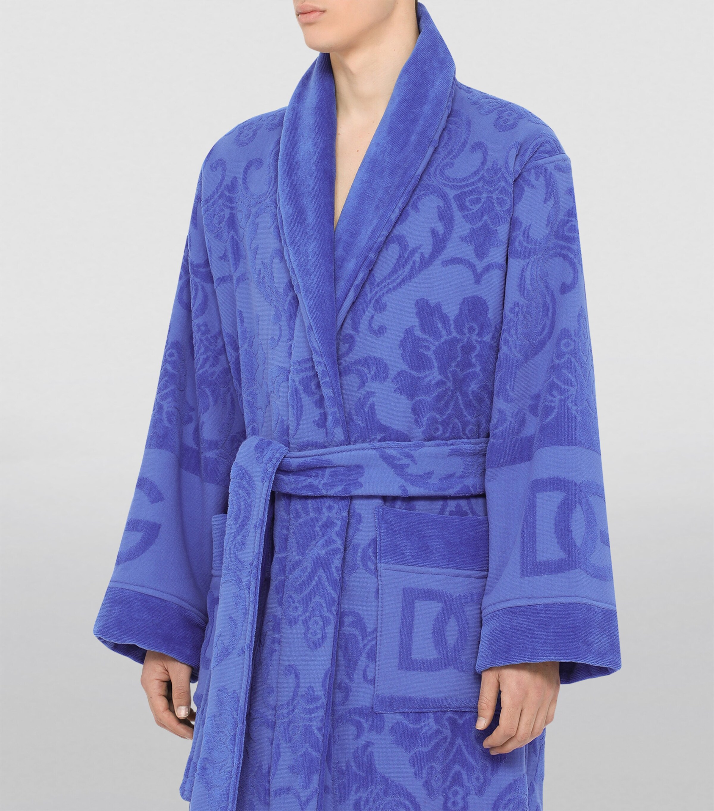 Terry Cotton DG Logo Robe U0018 BLU Image 10