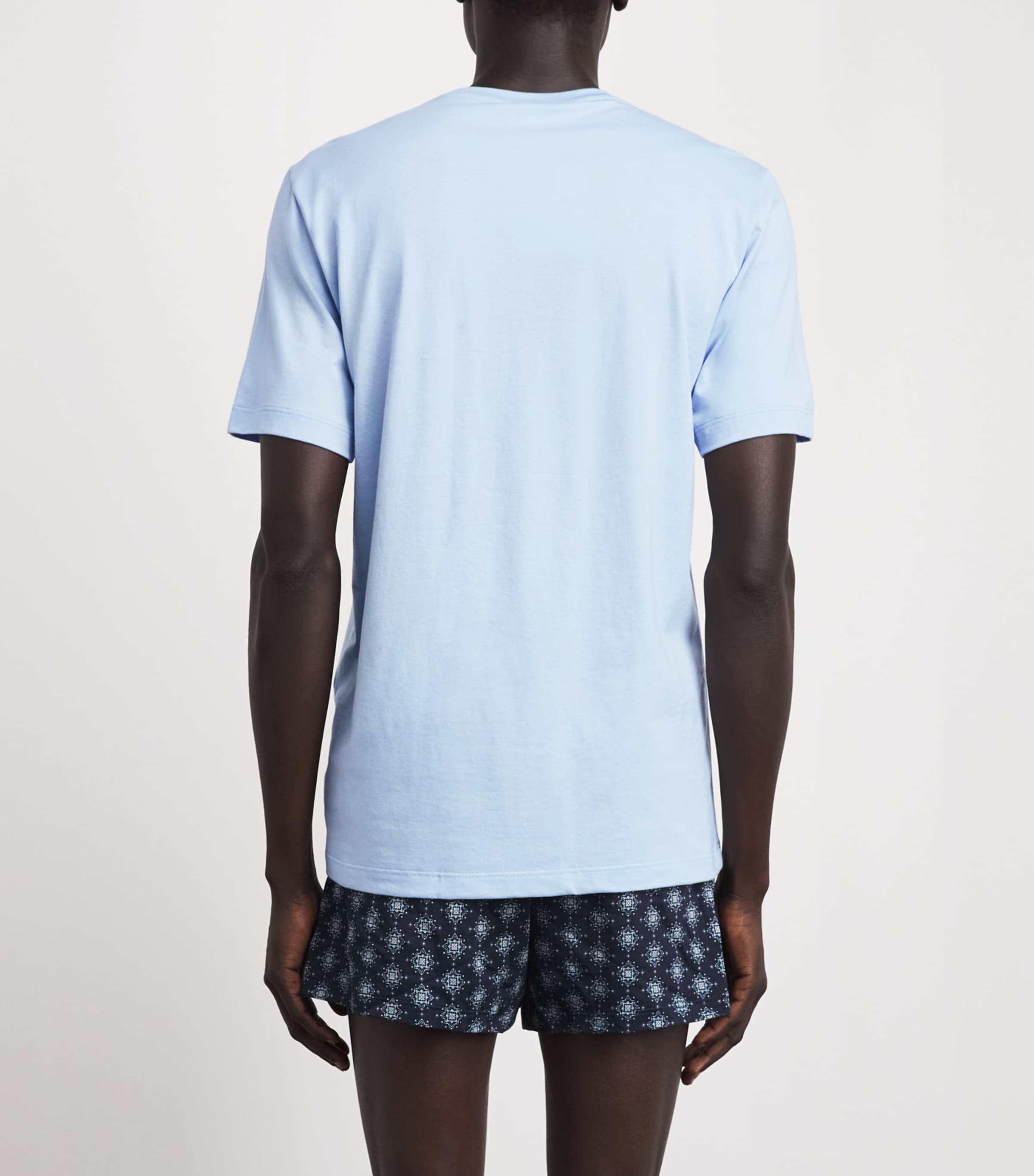 Hanro Mens Cotton Night & Day T-Shirt Cashmere B Image 5