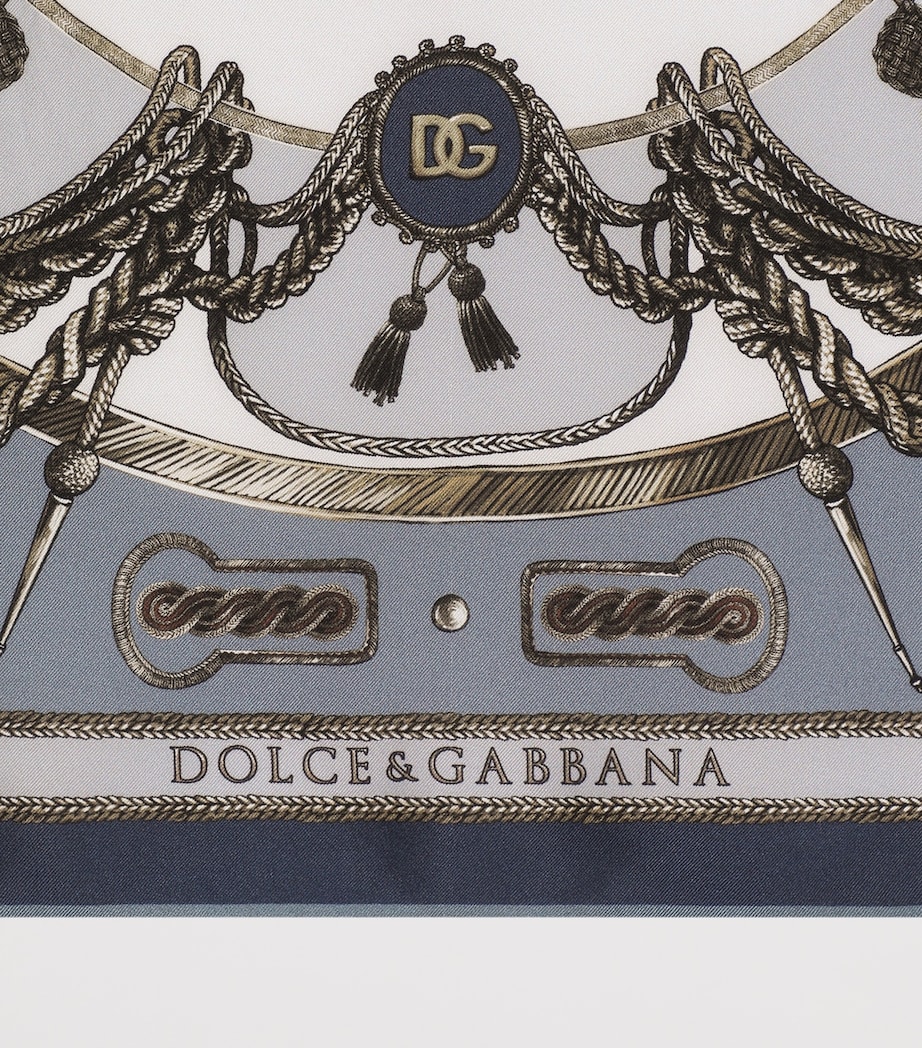 Dolce&Gabbana Silk Printed Foulard Corde/nappe F. Image 2