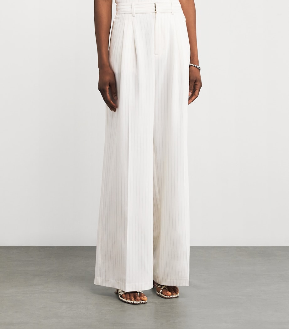 Stripe Essential Suiting Trousers CHESTNUT PIN STRIPE Image 3