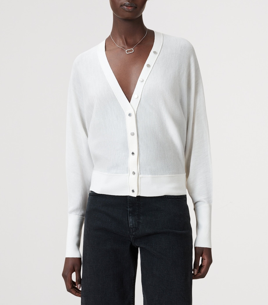 Wool Honor Cardigan CHALK WHITE Image 6