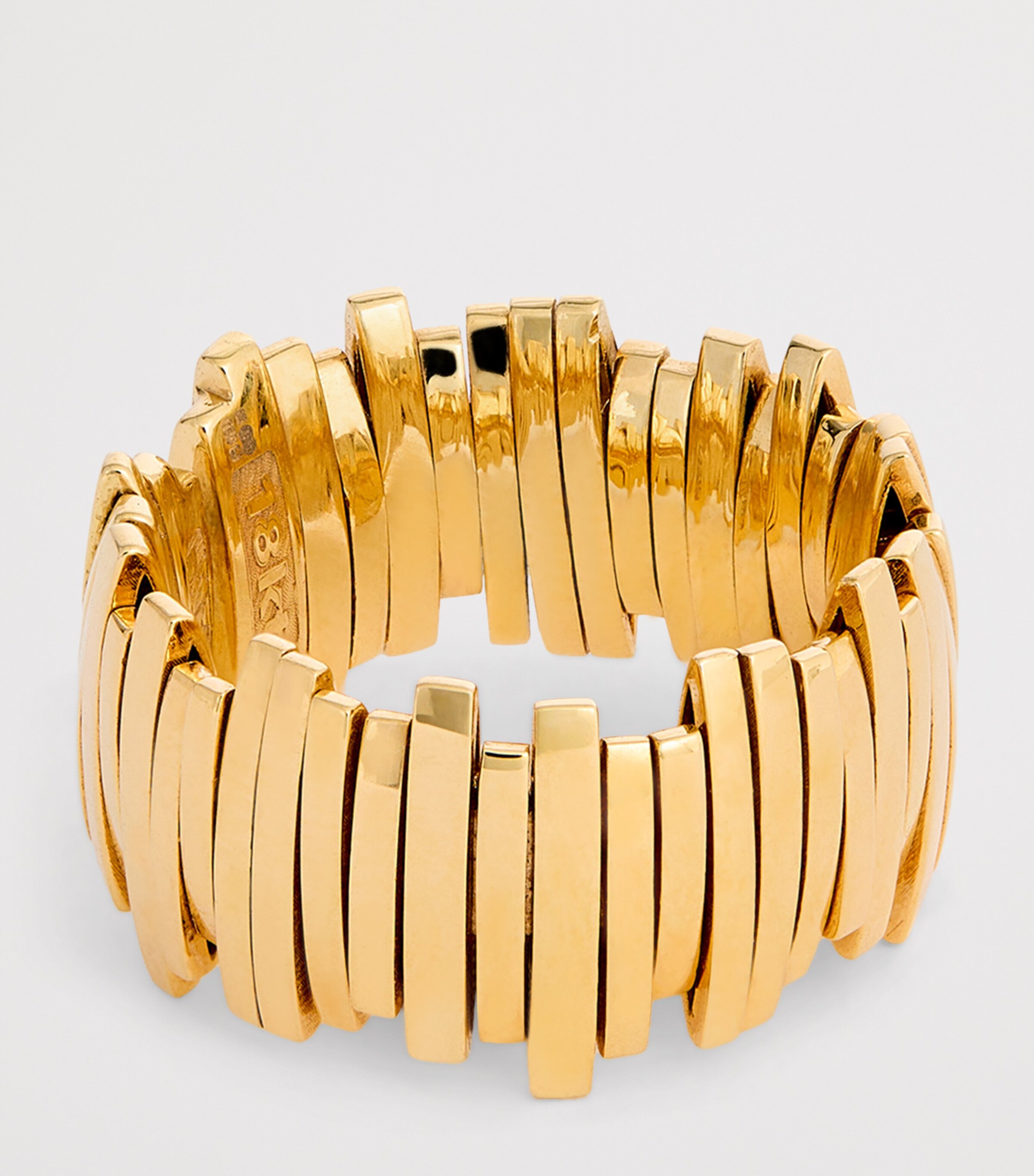 Suzanne Kalan Yellow Gold Golden Jagged Wide Band Yg Image 3