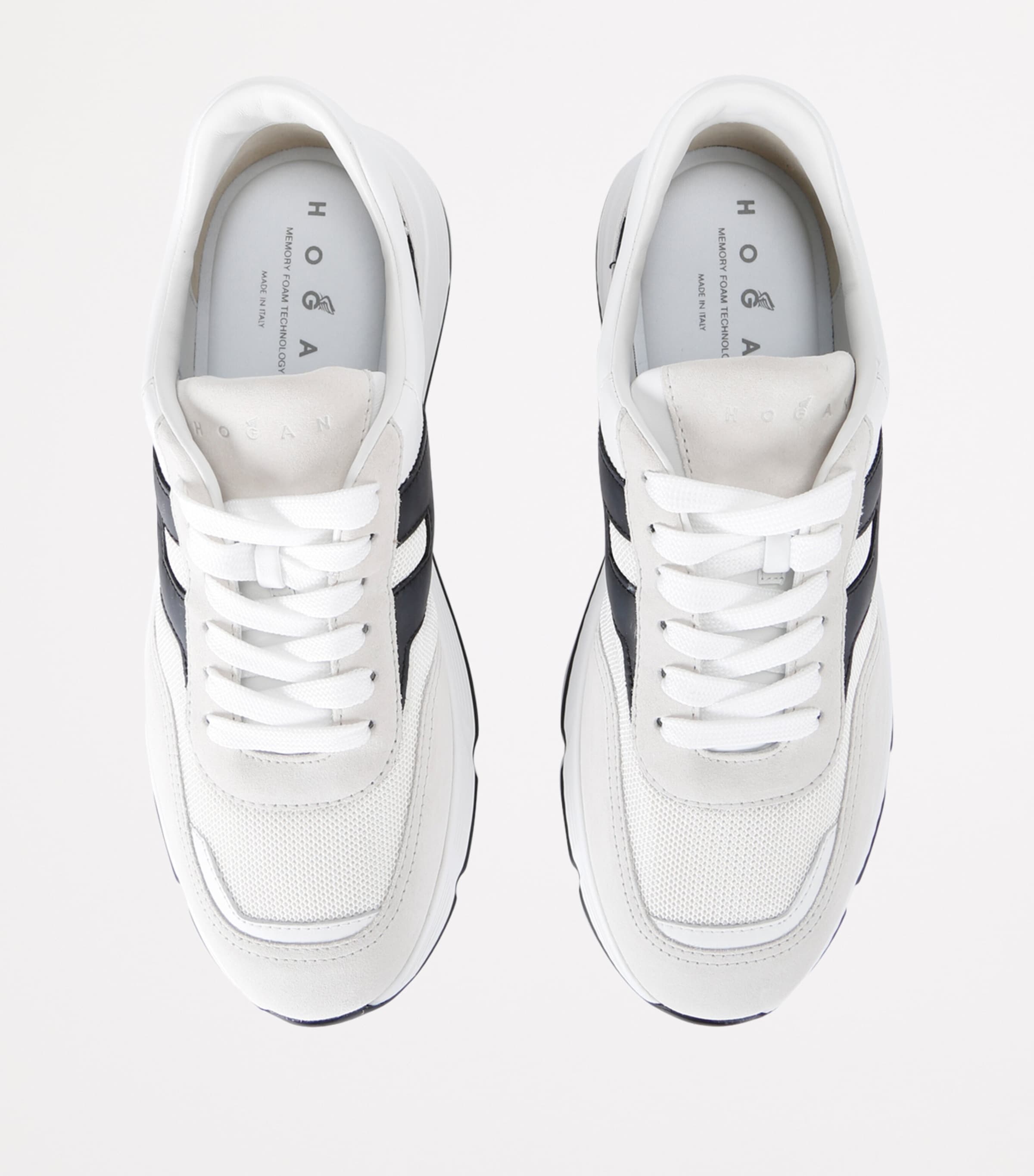 Leather Hyperlight Sneakers WHITE/BLK Image 4