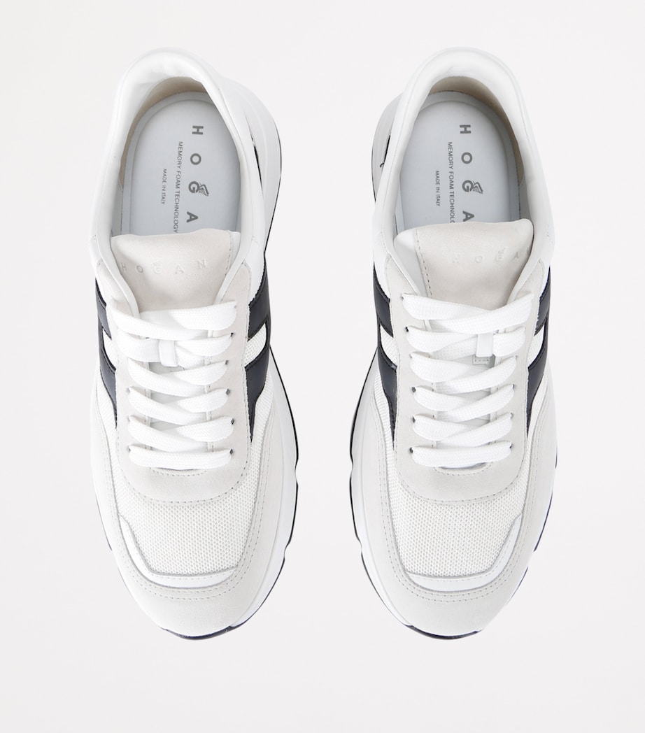 Leather Hyperlight Sneakers WHITE/BLK Image 4