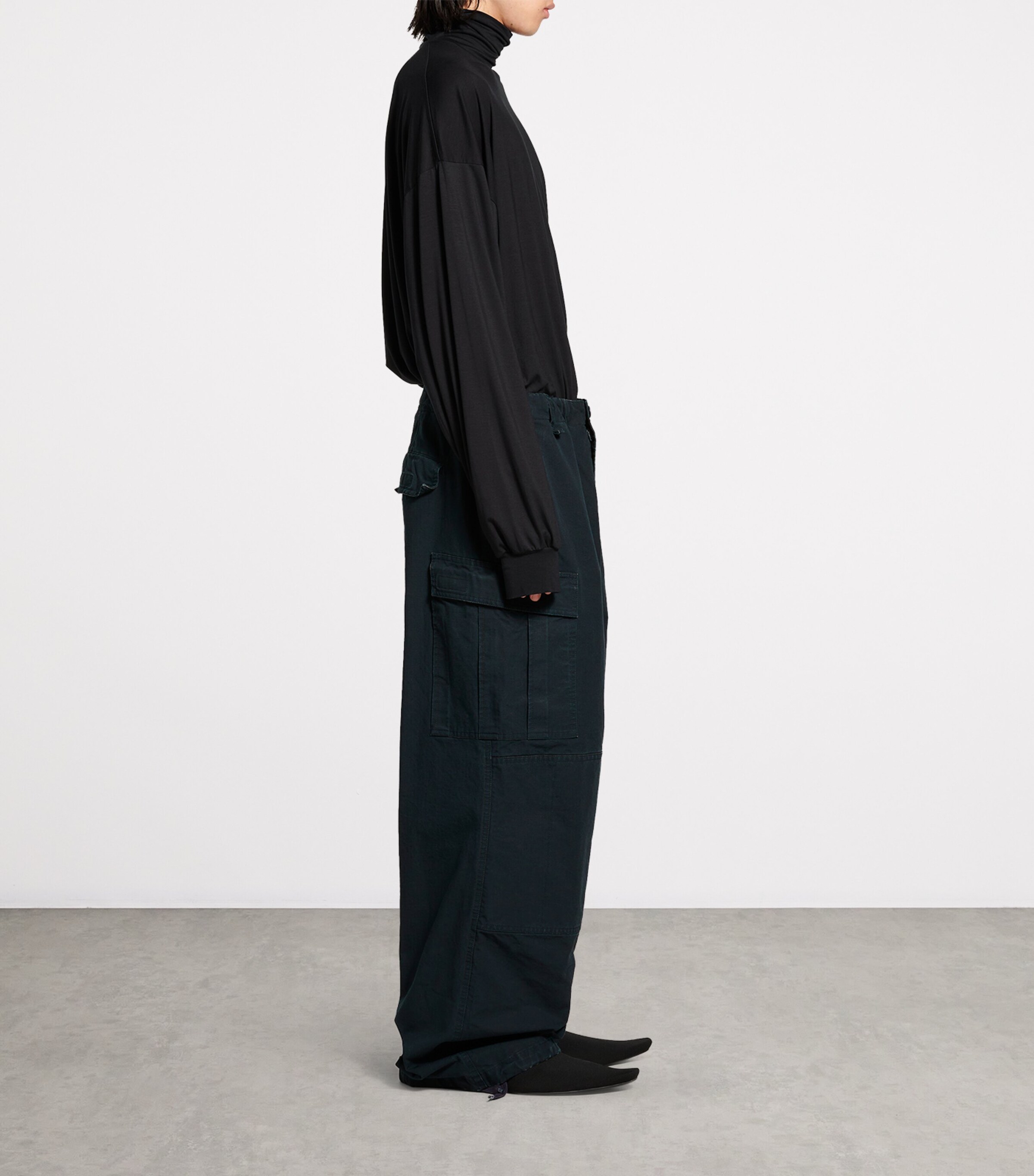 Balenciaga Mens x Under Armour Cotton Cargo Trousers Image 5