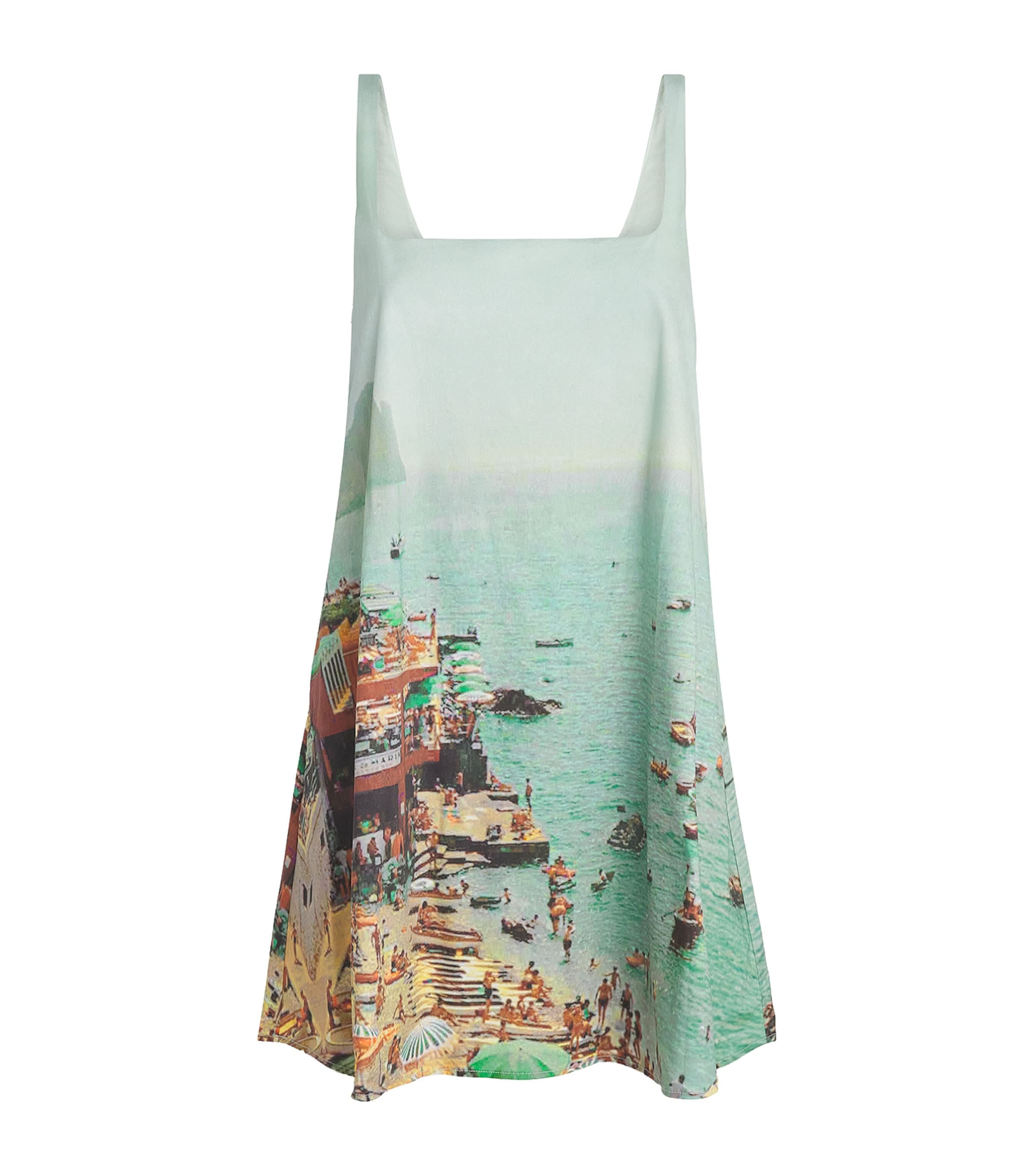 STAUD Womens Endless Summer Print Brio Mini Dress Elsu Endless Summer Image 1