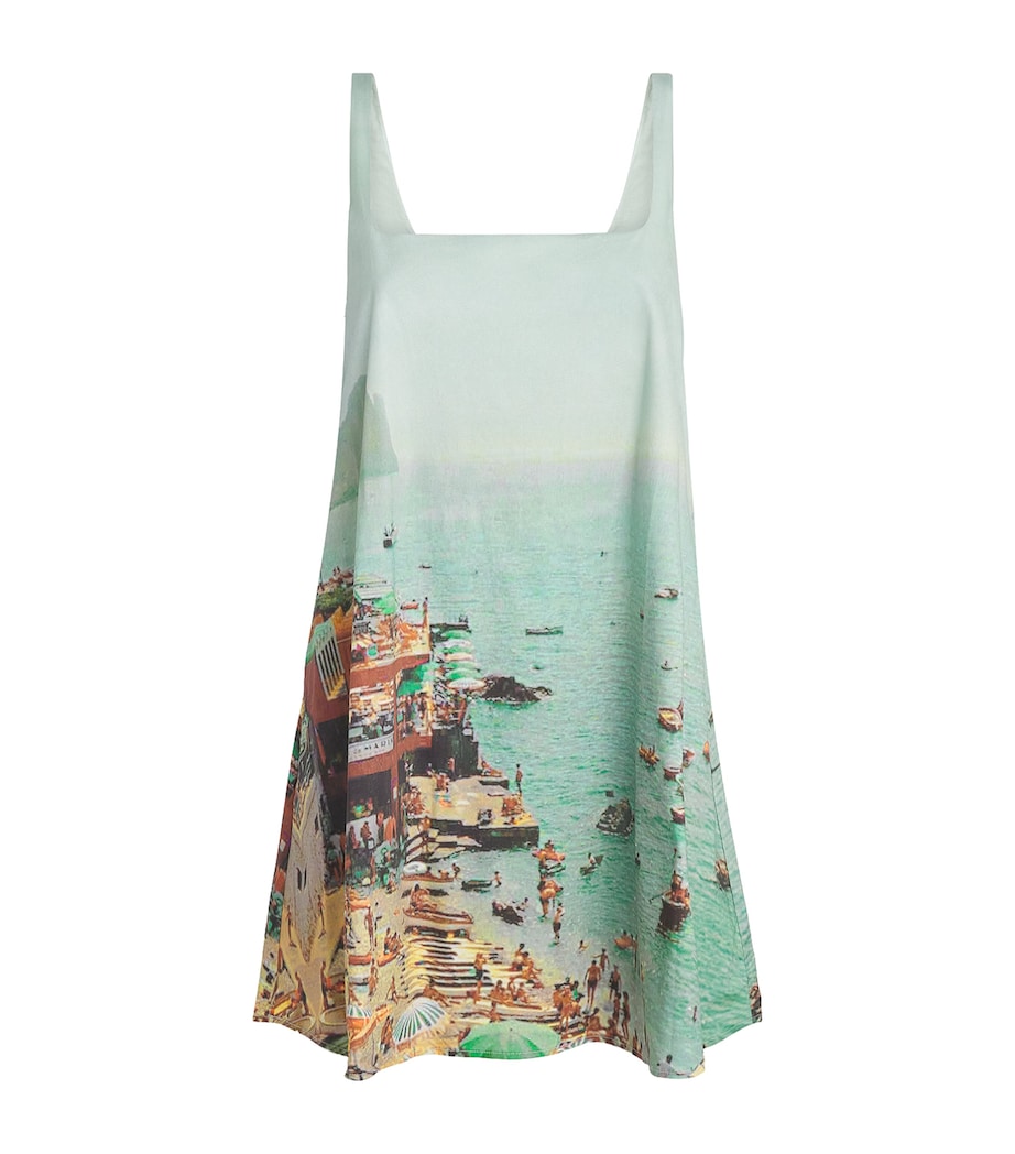 STAUD Womens Endless Summer Print Brio Mini Dress Elsu Endless Summer Image 1