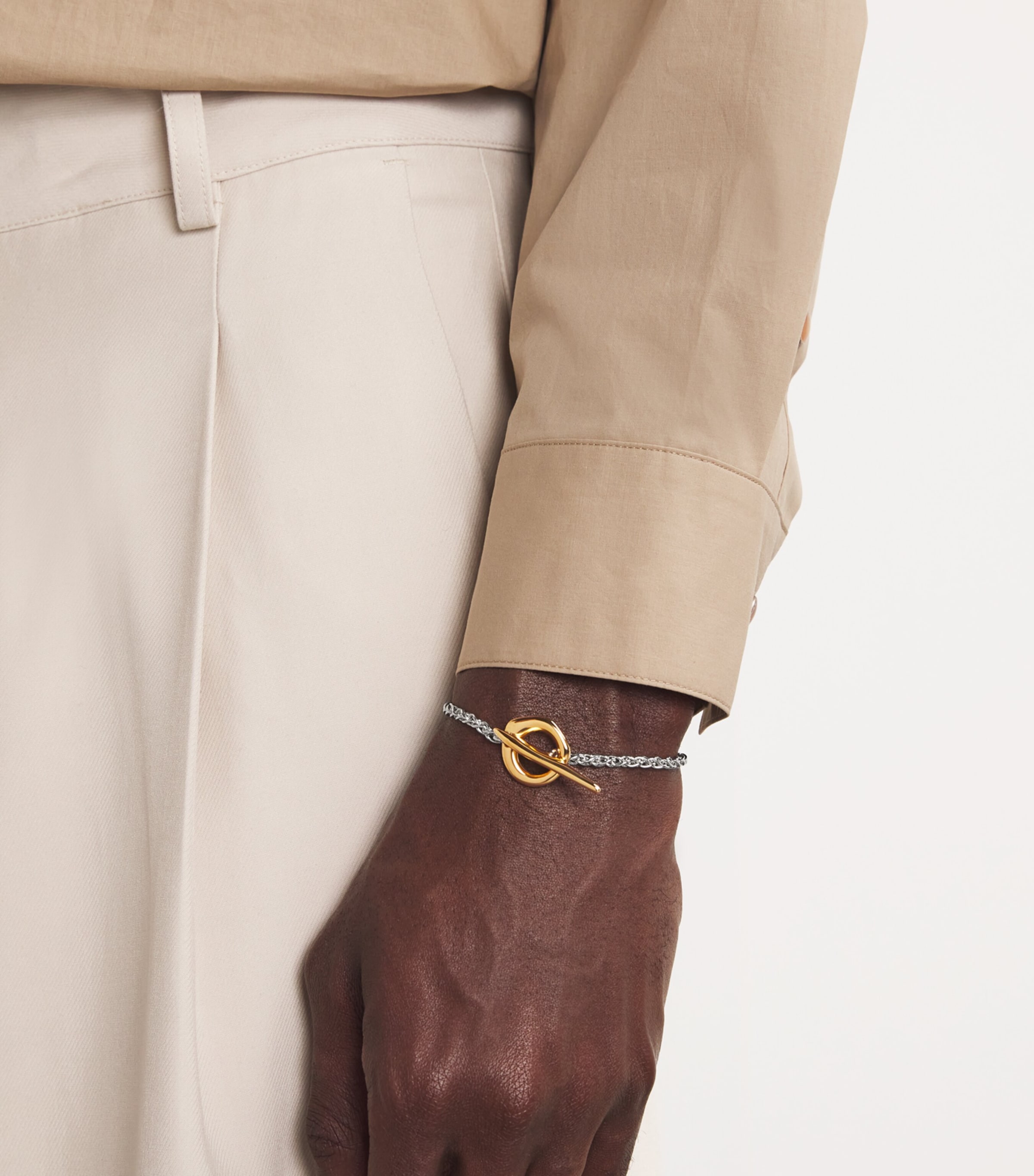 Tom Wood Sterling Silver and Gold Robin Bracelet | Harrods US