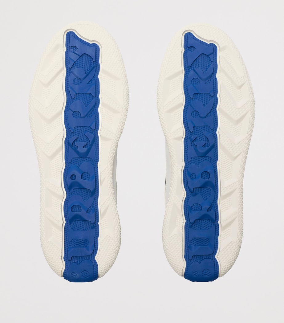 Leather Check Terrace Sneakers COTTON/MAHOGANY IP C Image 5