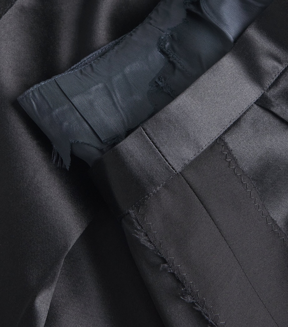 Wool-Silk Midi Skirt 900 BLACK Image 5