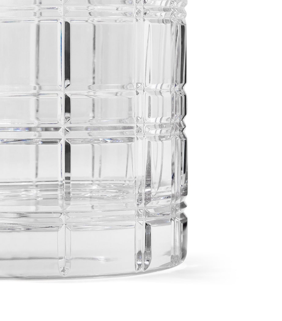 Small Hudson Plaid Vase (25cm) CLEAR Image 3