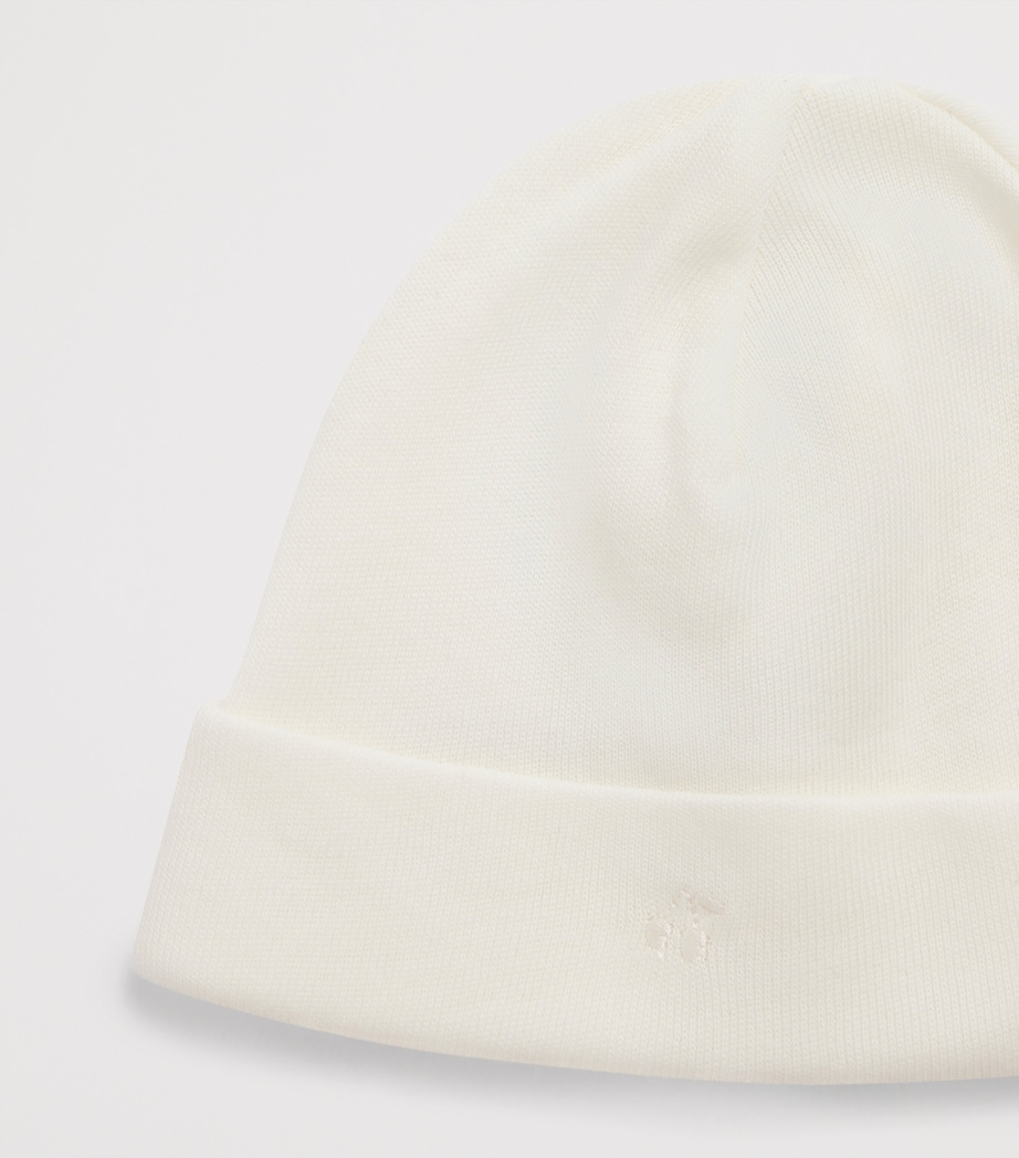 Cotton Embroidered Hat BLANC LAIT Image 2