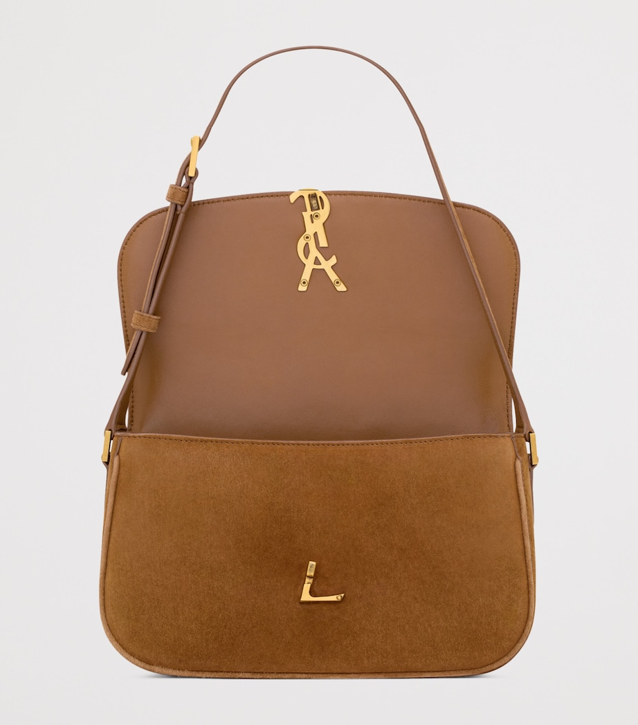 Medium Suede Soferino Shoulder Bag 2916 Image 4